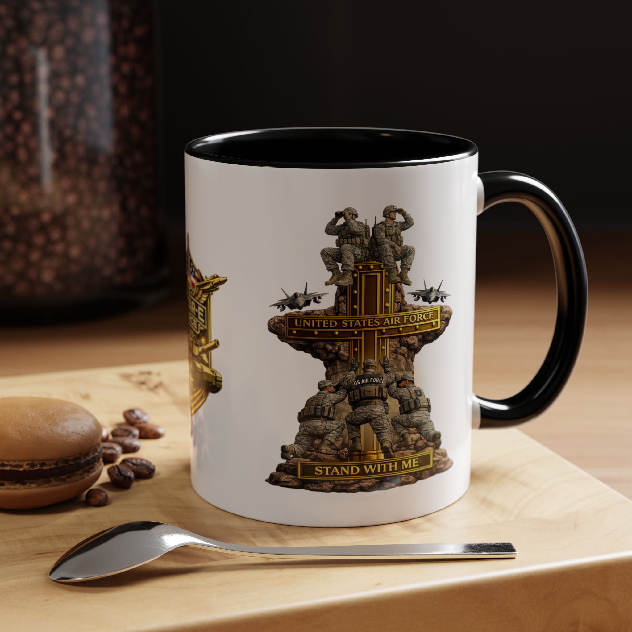 United States Air Force Mug | Militar-E Force Stand With Me Military Coffee Mug - Image 5