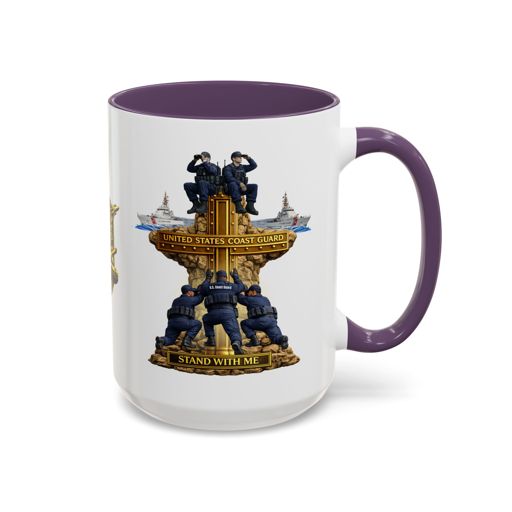 United States Coast Guard Mug | Militar-E Force Stand With Me Military Coffee Mug - Image 82