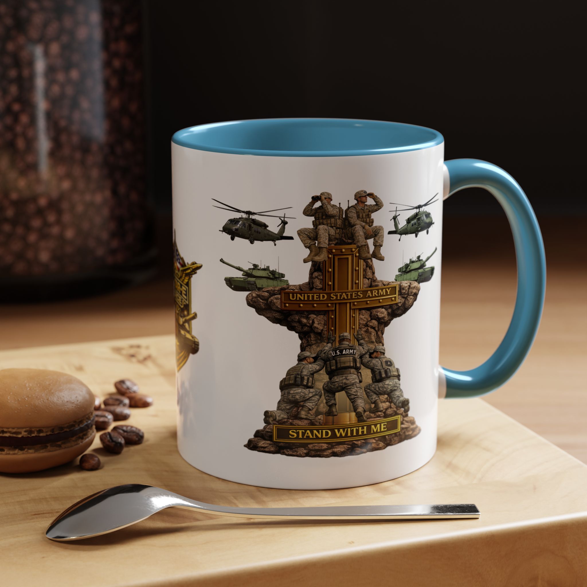United States Army Mug | Militar-E Force Stand With Me Military Coffee Mug - Image 62