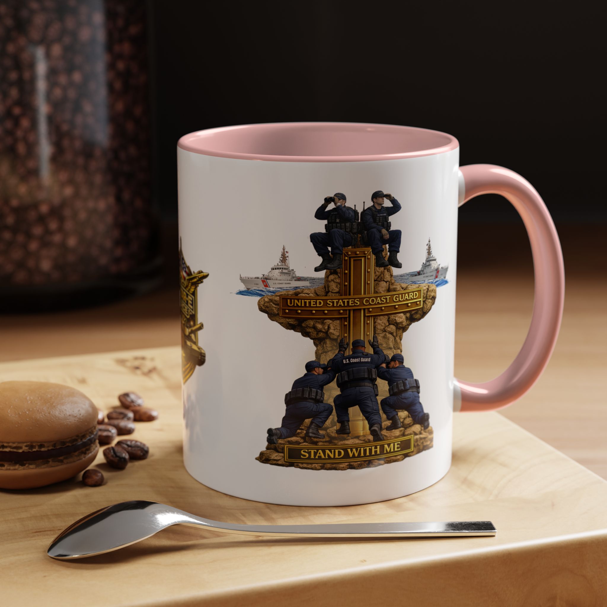 United States Coast Guard Mug | Militar-E Force Stand With Me Military Coffee Mug - Image 15