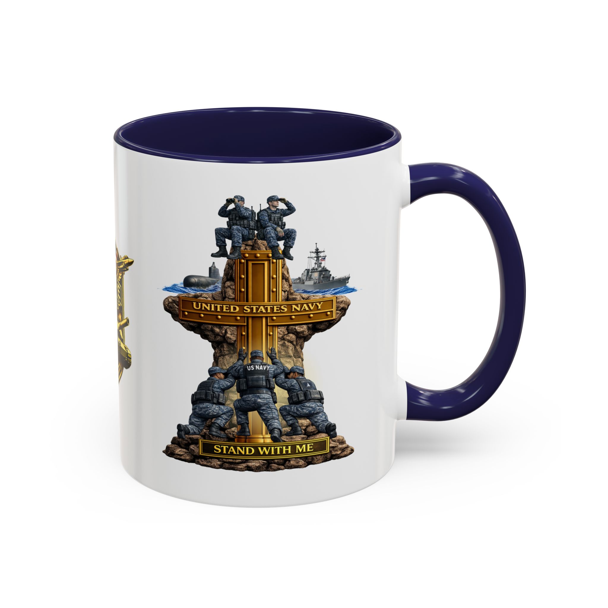 United States Navy Mug | Militar-E Force Stand With Me Military Coffee Mug - Image 7