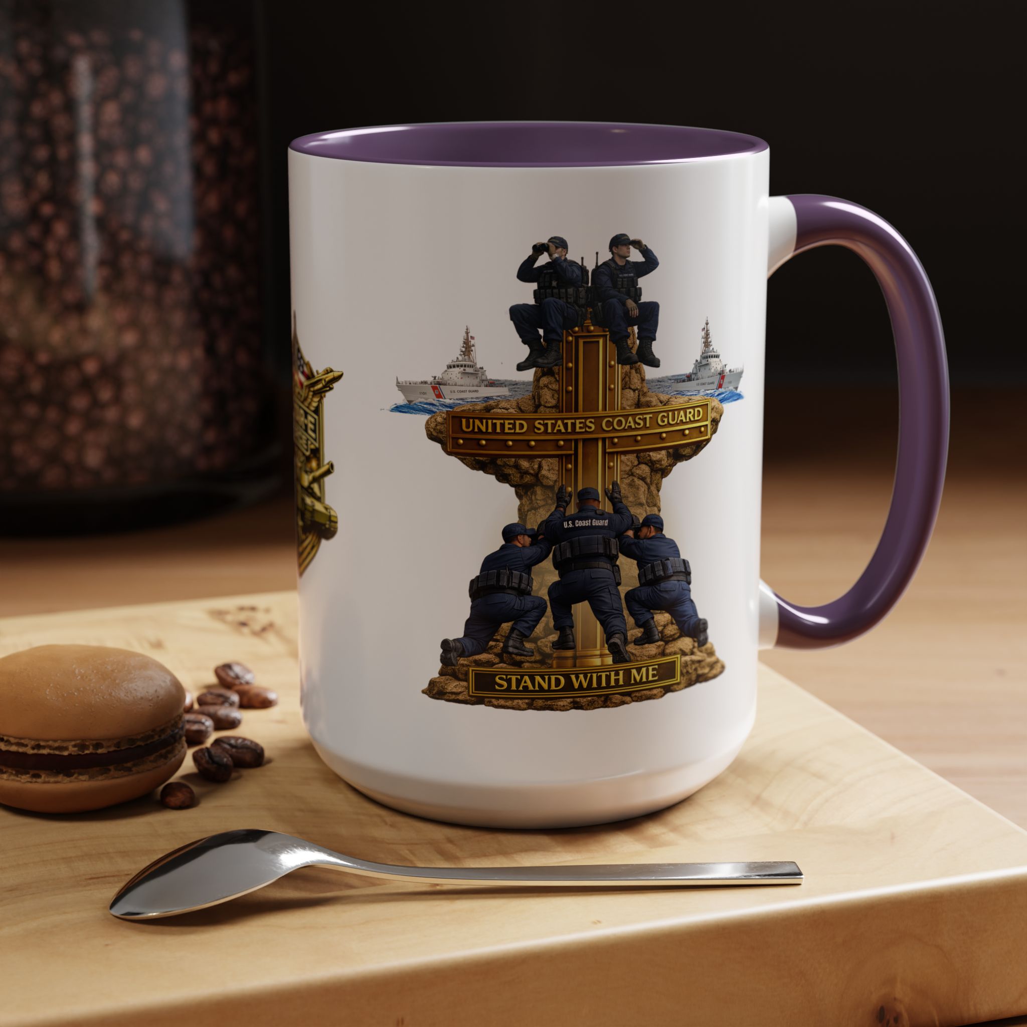 United States Coast Guard Mug | Militar-E Force Stand With Me Military Coffee Mug - Image 85