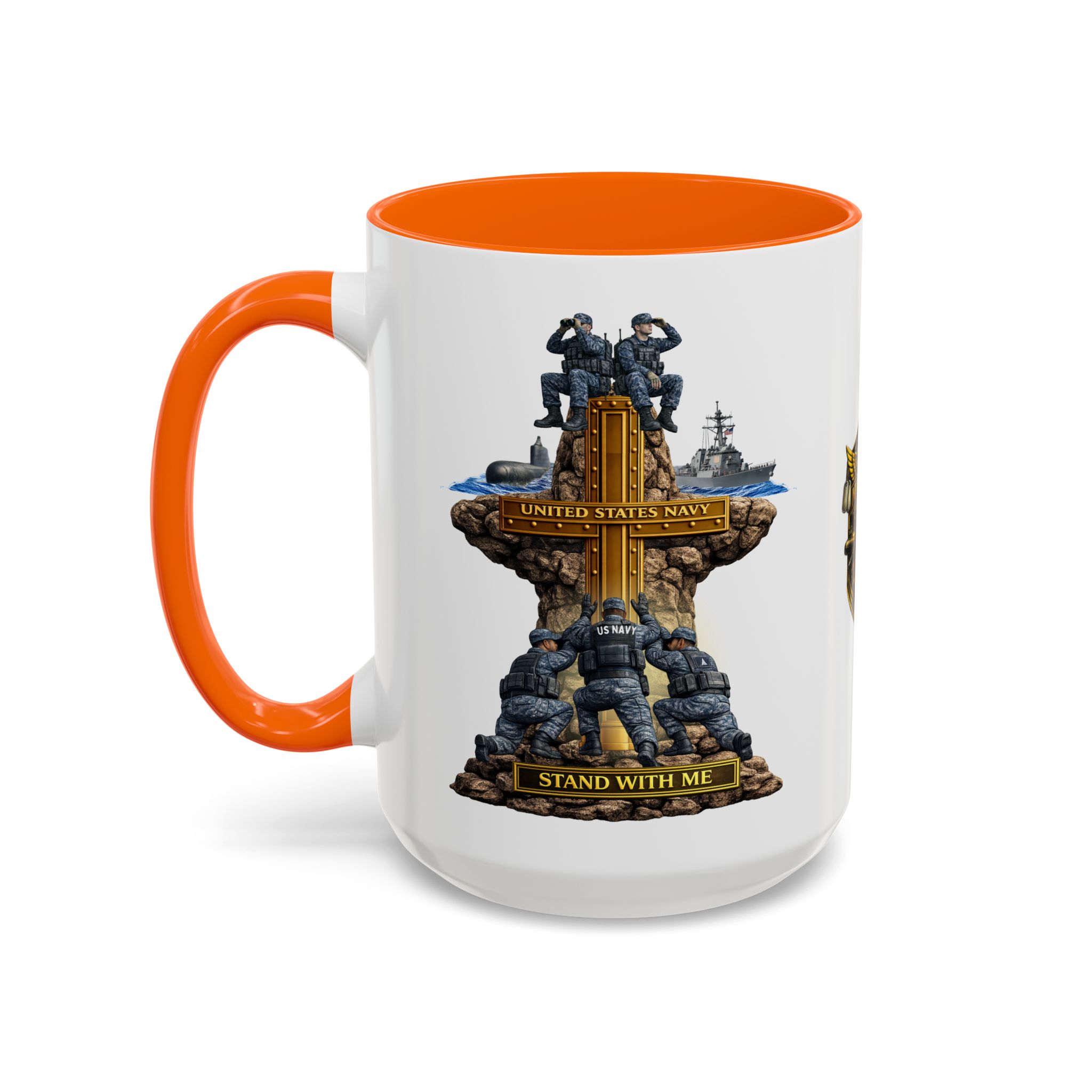 United States Navy Mug | Militar-E Force Stand With Me Military Coffee Mug - Image 38