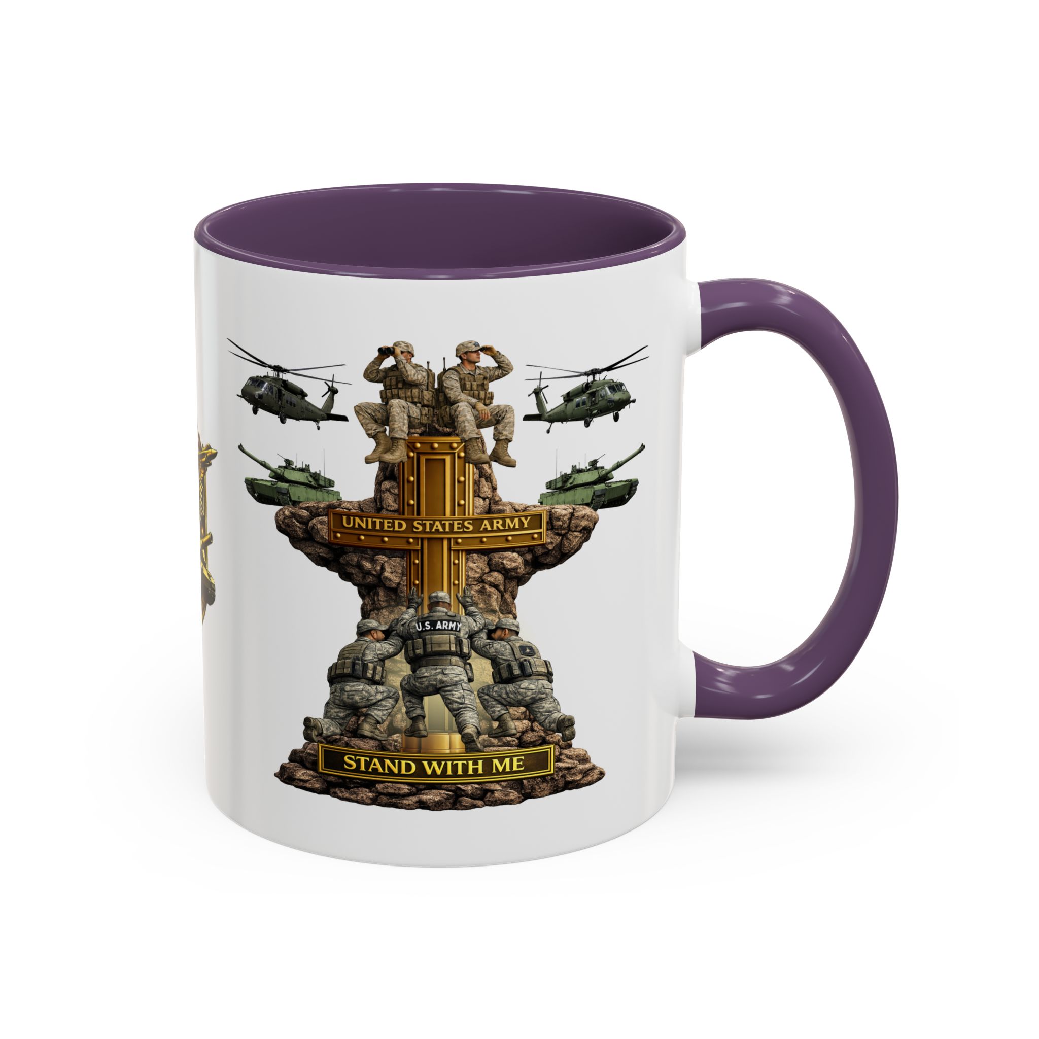 United States Army Mug | Militar-E Force Stand With Me Military Coffee Mug - Image 64