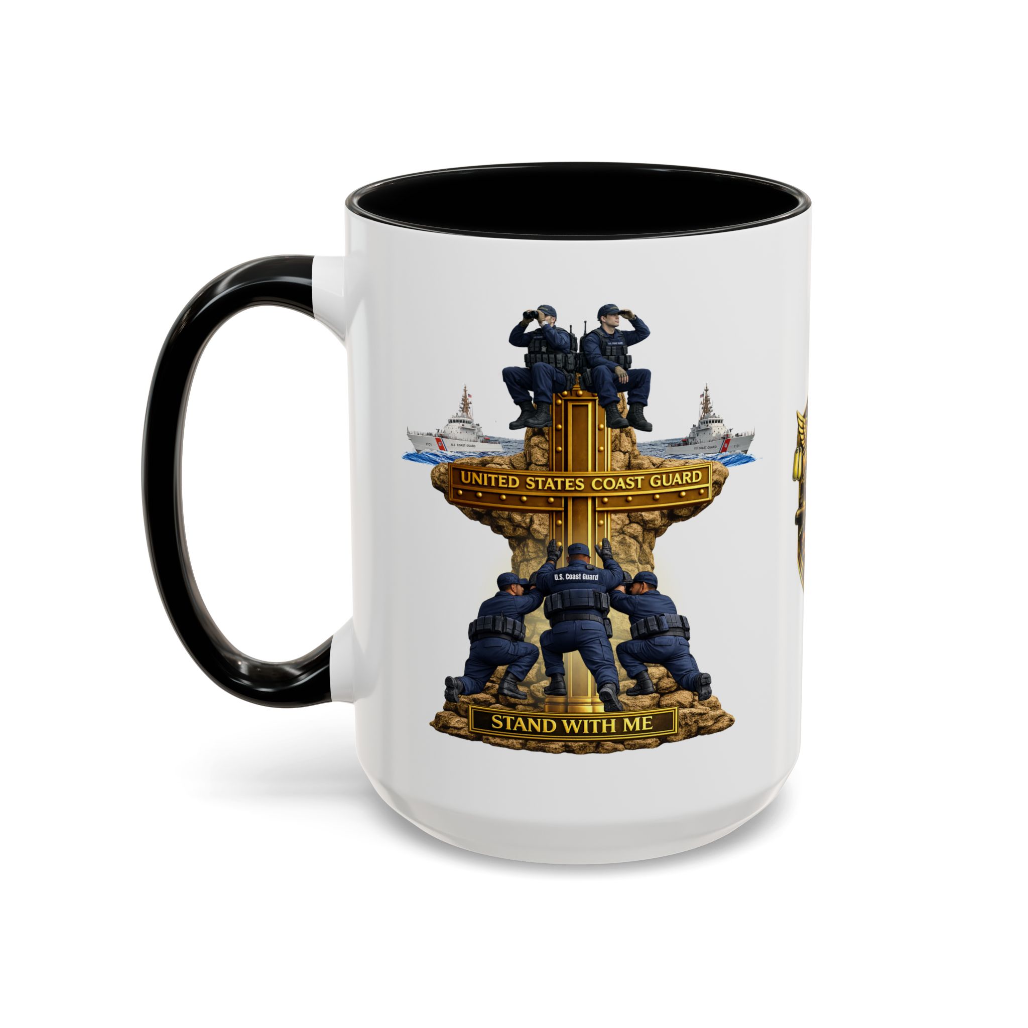 United States Coast Guard Mug | Militar-E Force Stand With Me Military Coffee Mug - Image 18