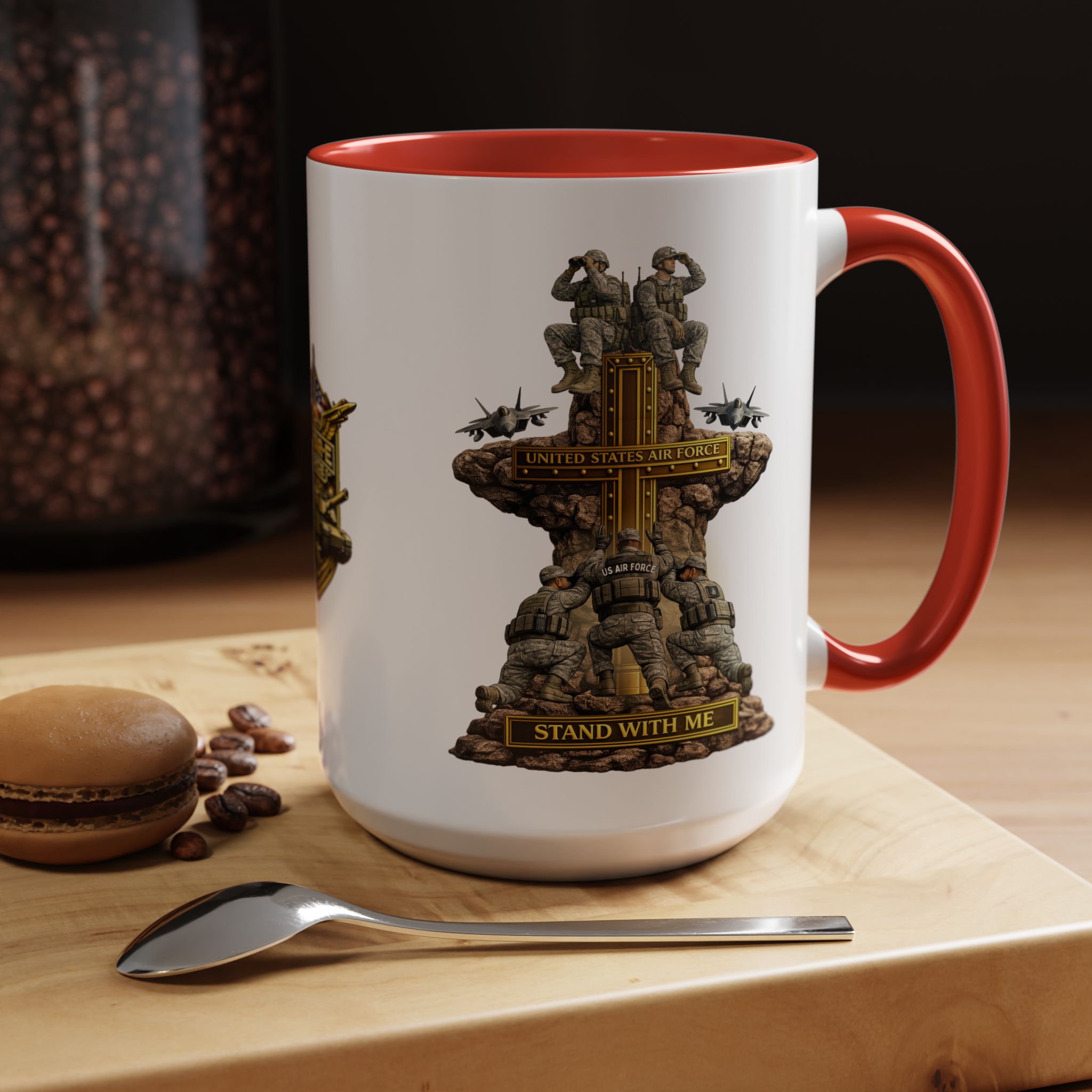 United States Air Force Mug | Militar-E Force Stand With Me Military Coffee Mug - Image 35