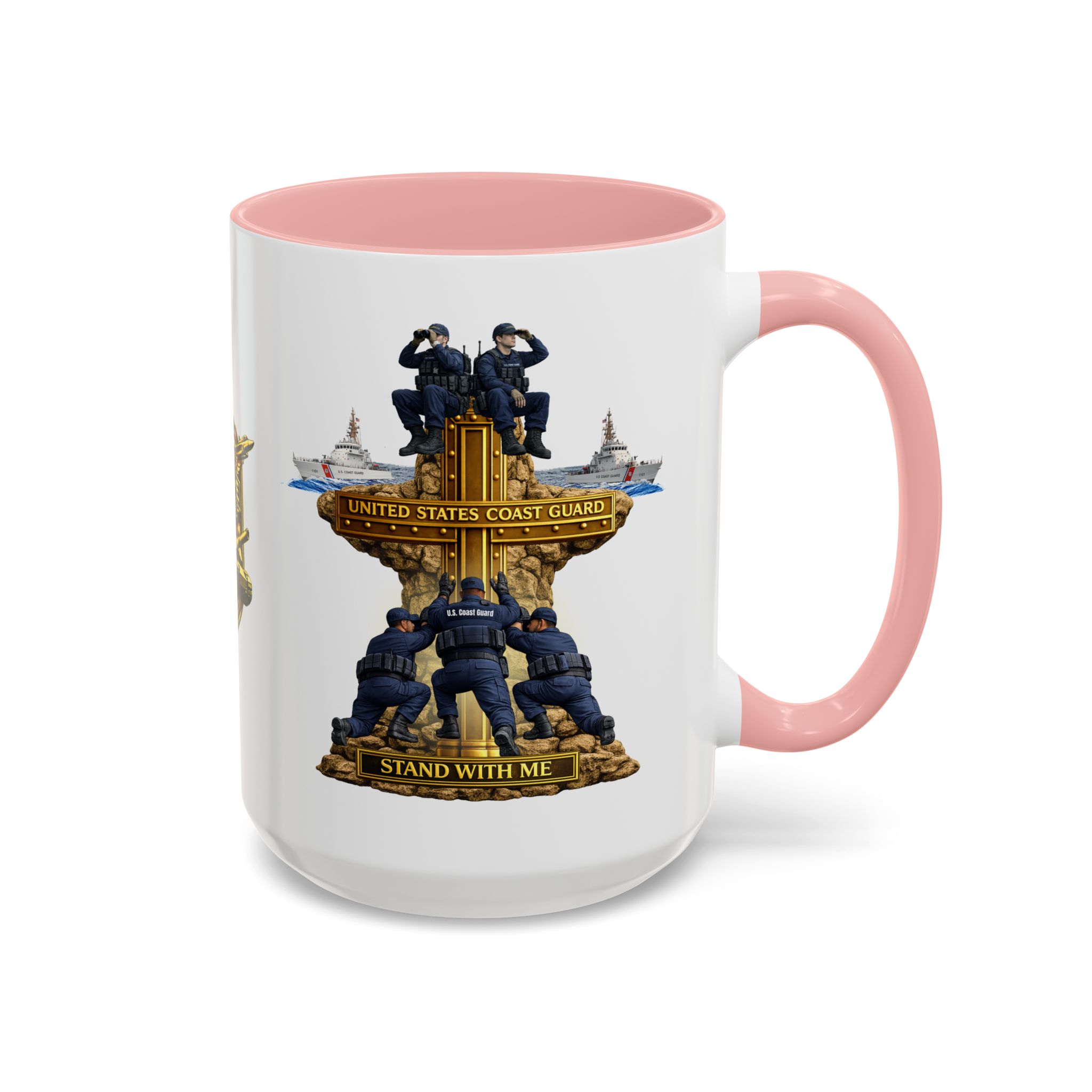 United States Coast Guard Mug | Militar-E Force Stand With Me Military Coffee Mug - Image 27