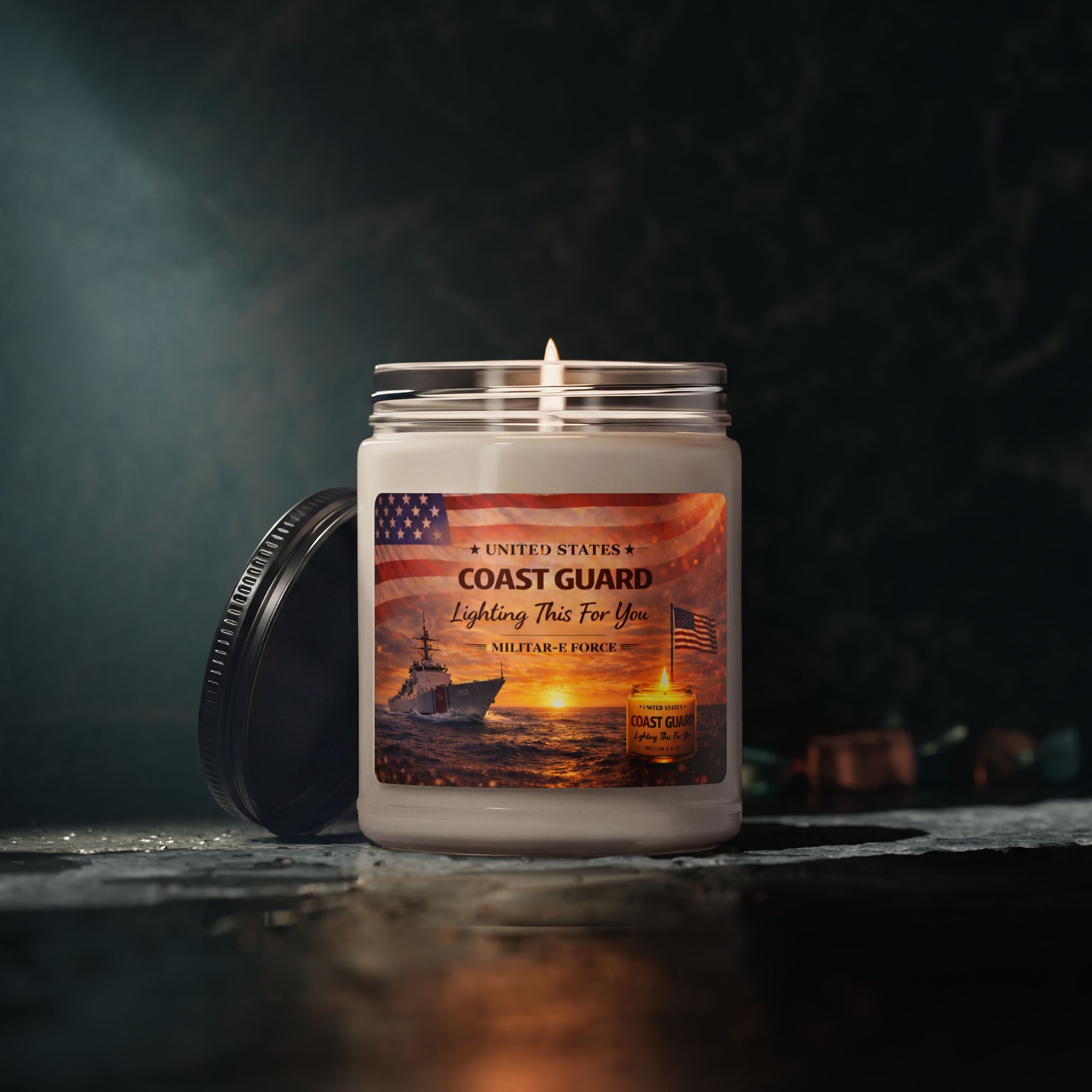 United States Coast Guard Soy Candle | Militar-E Force Military Candle - Image 35