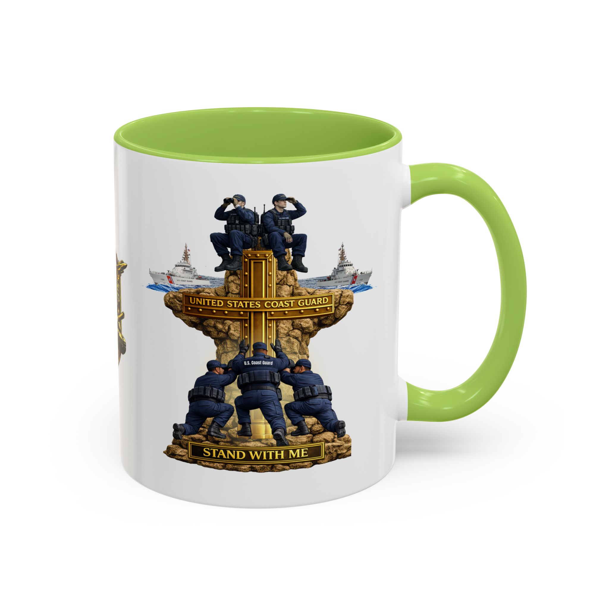 United States Coast Guard Mug | Militar-E Force Stand With Me Military Coffee Mug - Image 47