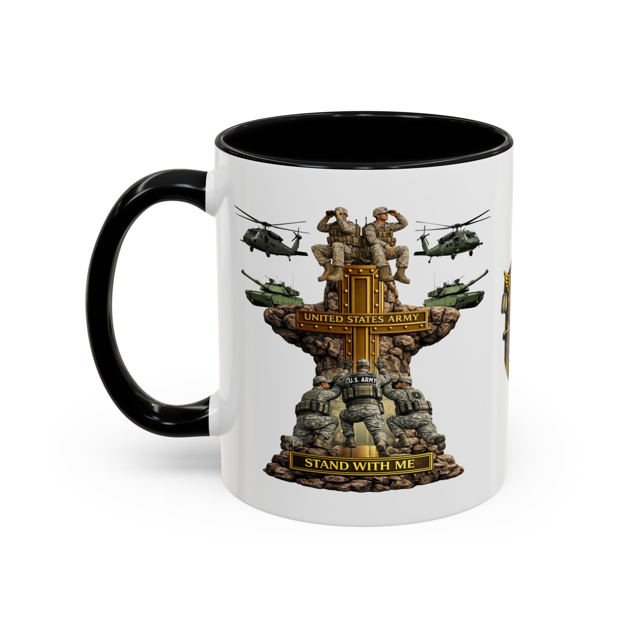 United States Army Mug | Militar-E Force Stand With Me Military Coffee Mug - Image 3