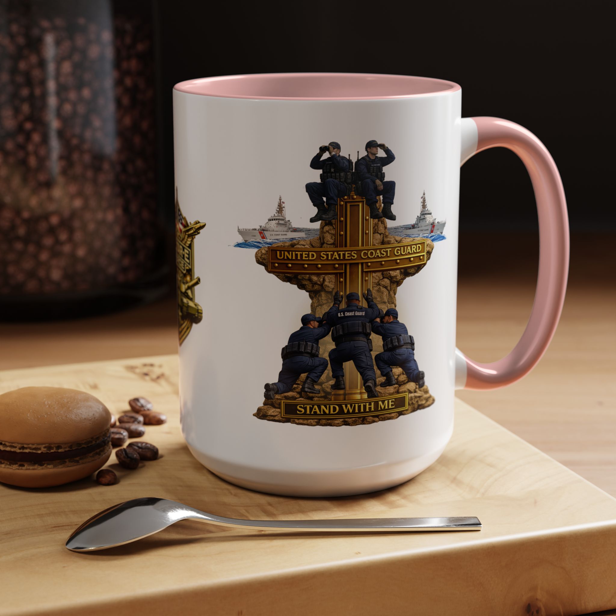 United States Coast Guard Mug | Militar-E Force Stand With Me Military Coffee Mug - Image 30