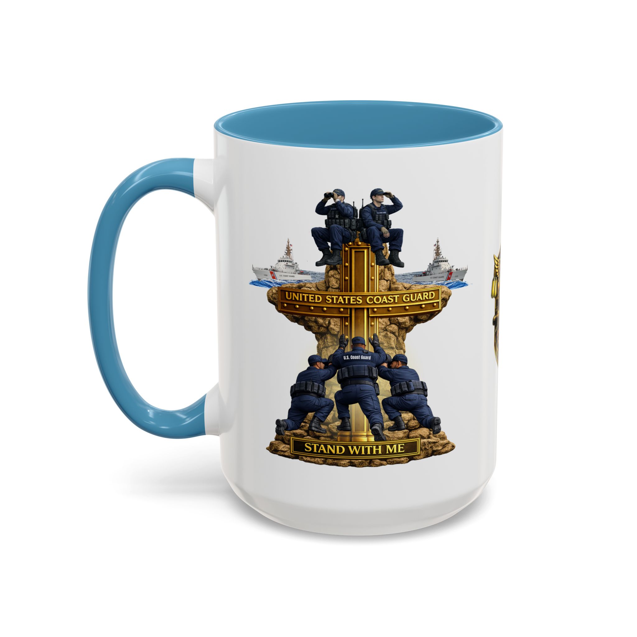 United States Coast Guard Mug | Militar-E Force Stand With Me Military Coffee Mug - Image 58