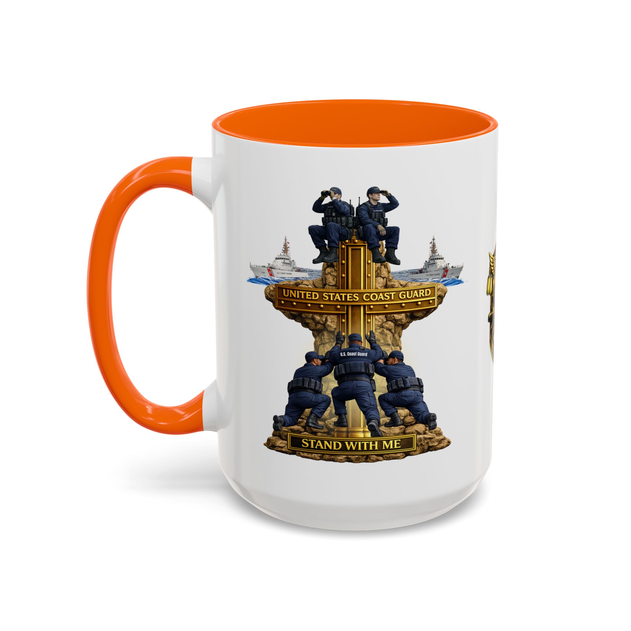 United States Coast Guard Mug | Militar-E Force Stand With Me Military Coffee Mug - Image 43