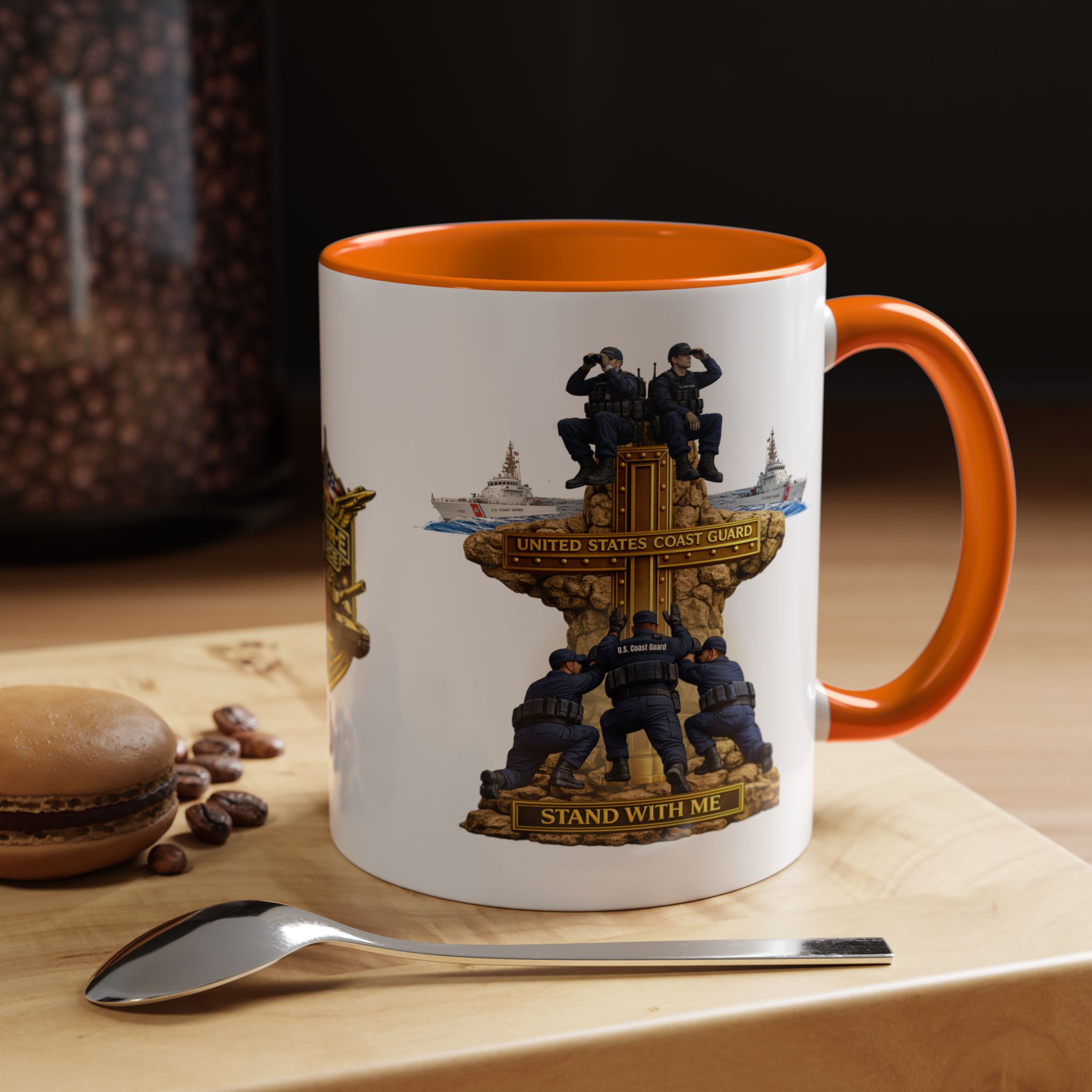 United States Coast Guard Mug | Militar-E Force Stand With Me Military Coffee Mug - Image 40