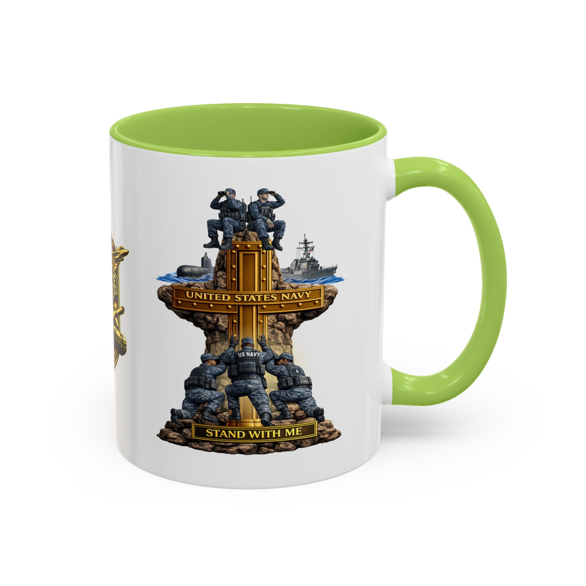 United States Navy Mug | Militar-E Force Stand With Me Military Coffee Mug - Image 42