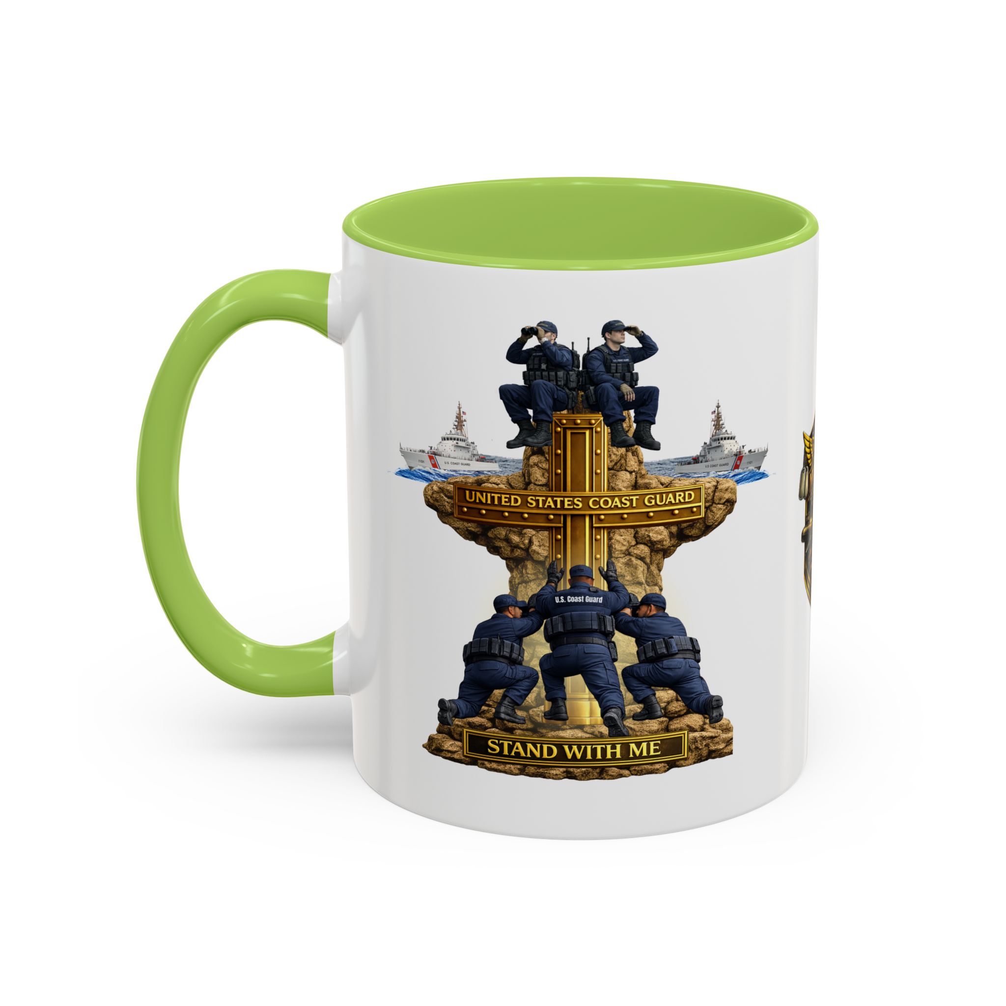 United States Coast Guard Mug | Militar-E Force Stand With Me Military Coffee Mug - Image 48