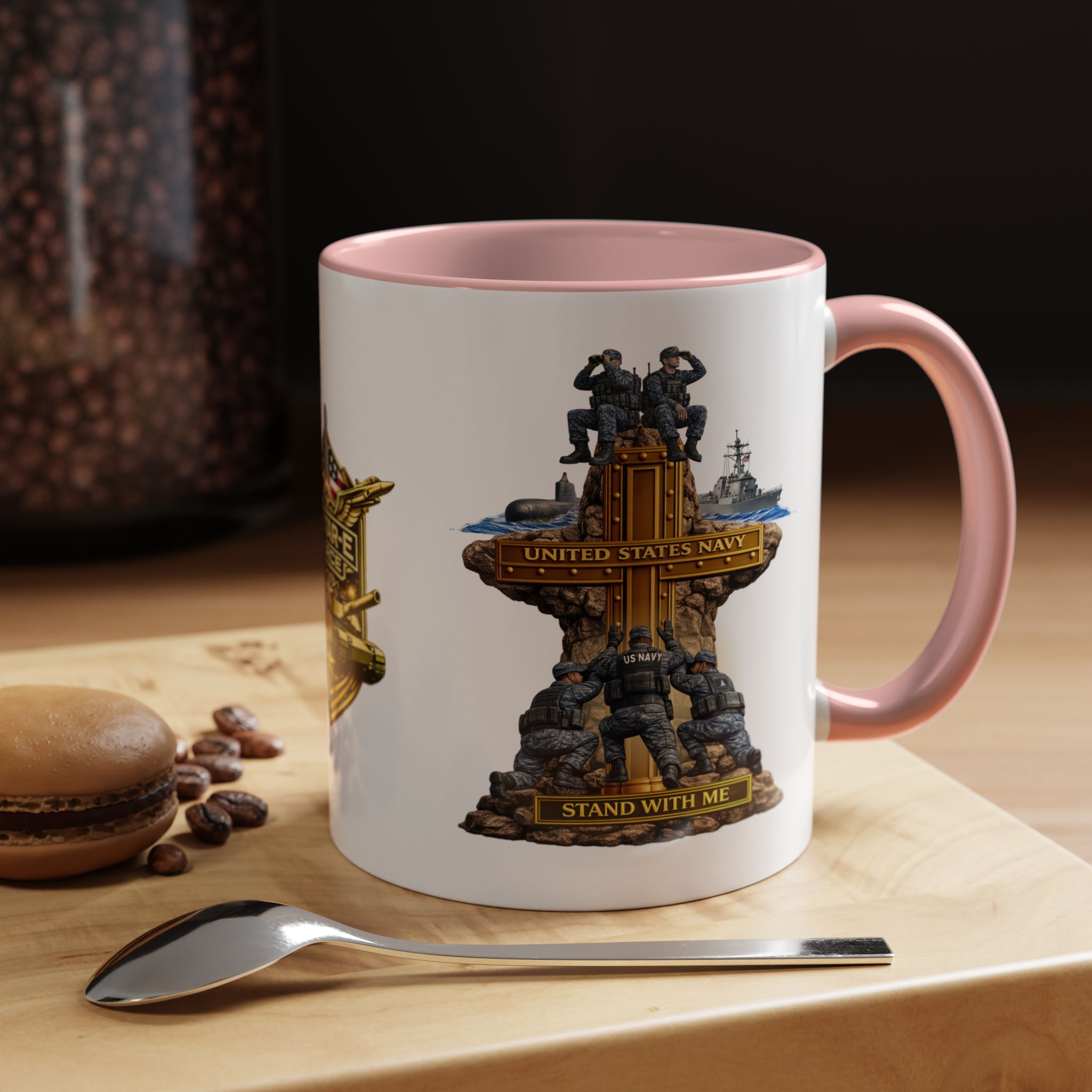 United States Navy Mug | Militar-E Force Stand With Me Military Coffee Mug - Image 15