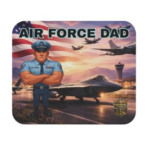 Air Force Dad Mouse Pad | Militar-E Force Patriotic Military Desk Accessory