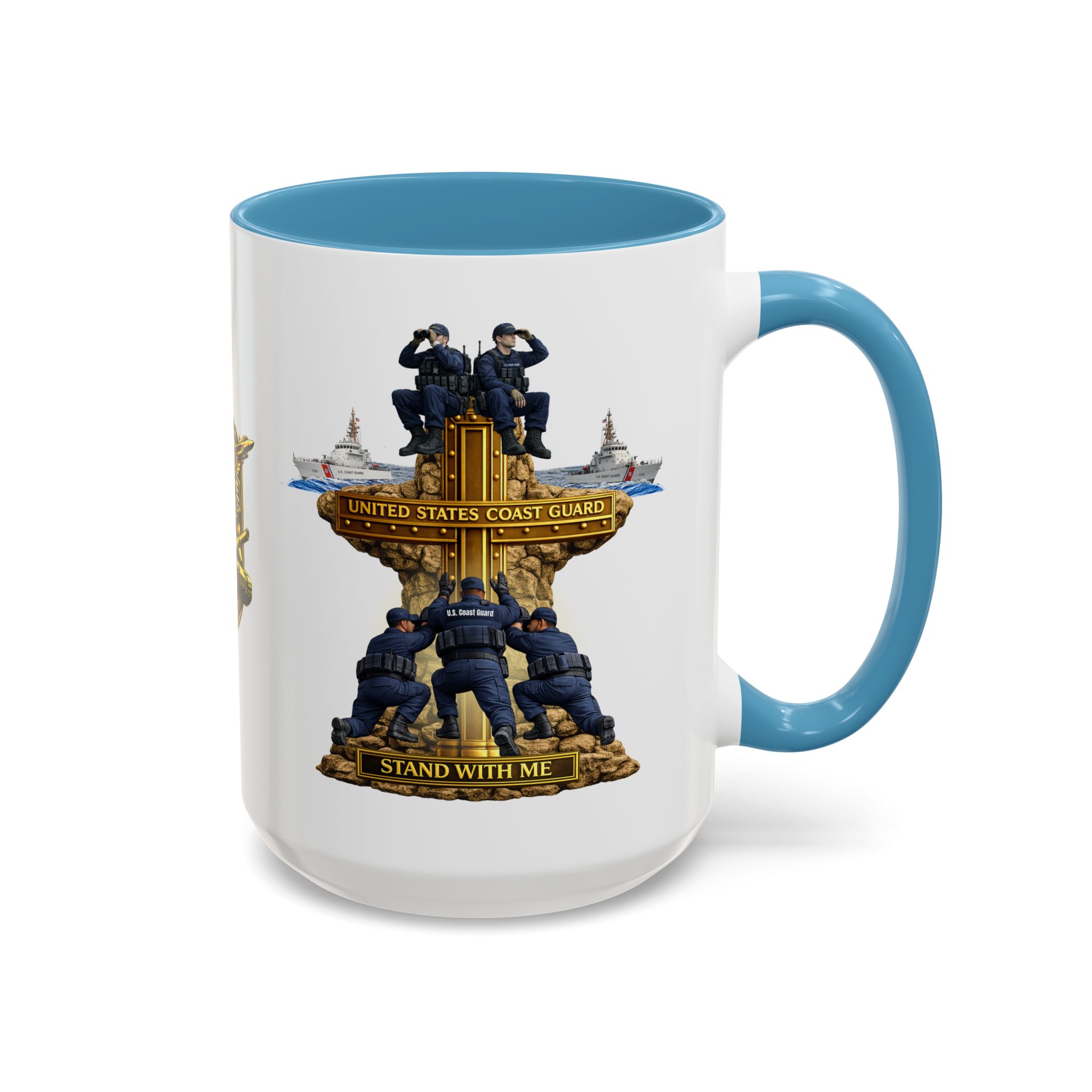 United States Coast Guard Mug | Militar-E Force Stand With Me Military Coffee Mug - Image 57
