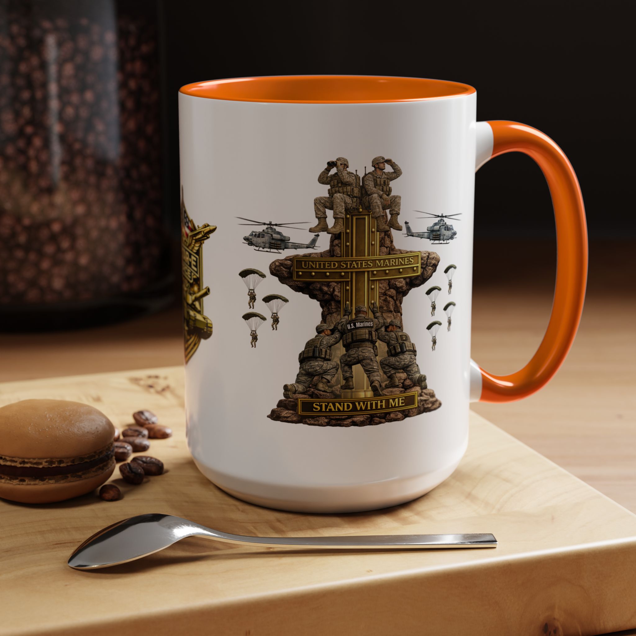 United States Marines Mug | Militar-E Force Stand With Me Military Coffee Mug - Image 45