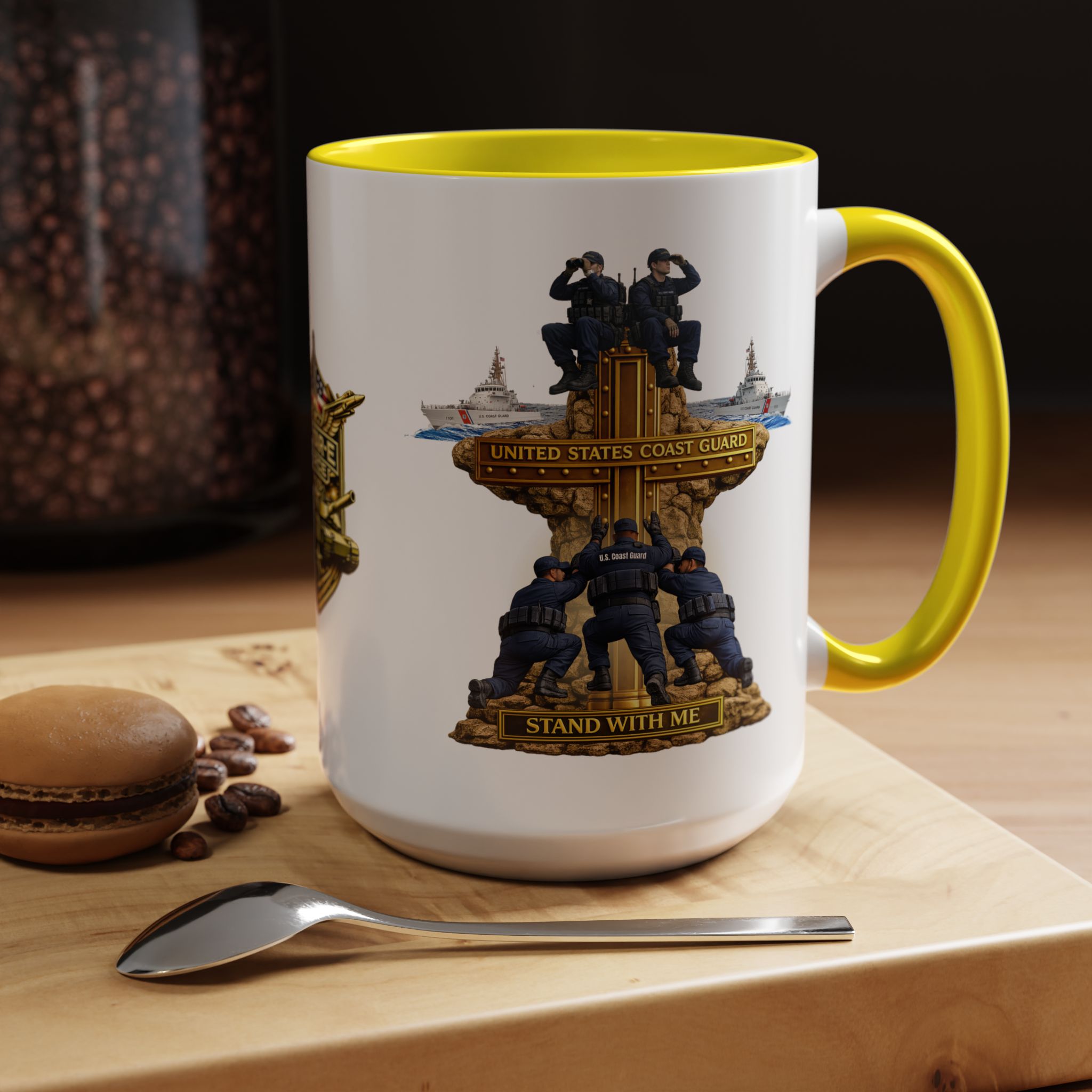United States Coast Guard Mug | Militar-E Force Stand With Me Military Coffee Mug - Image 75