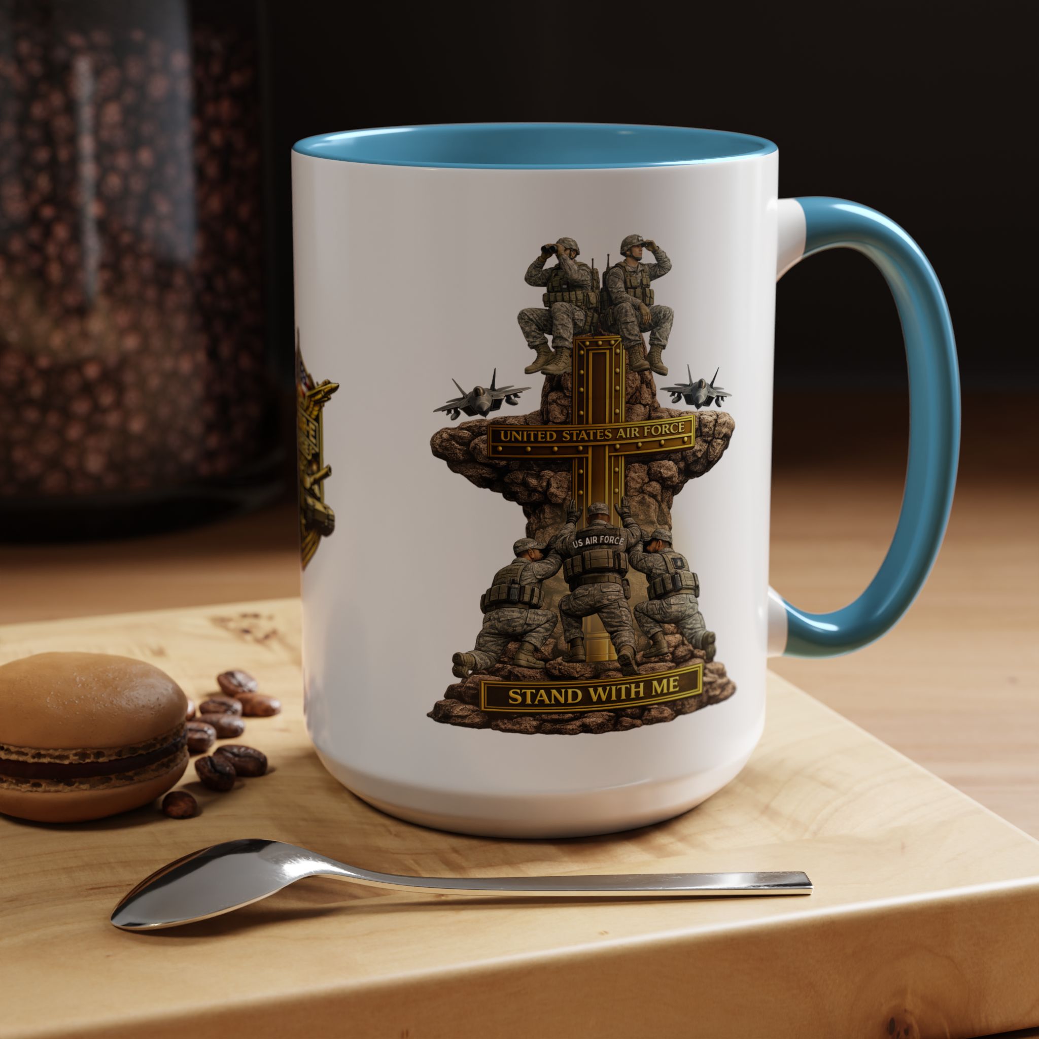 United States Air Force Mug | Militar-E Force Stand With Me Military Coffee Mug - Image 55