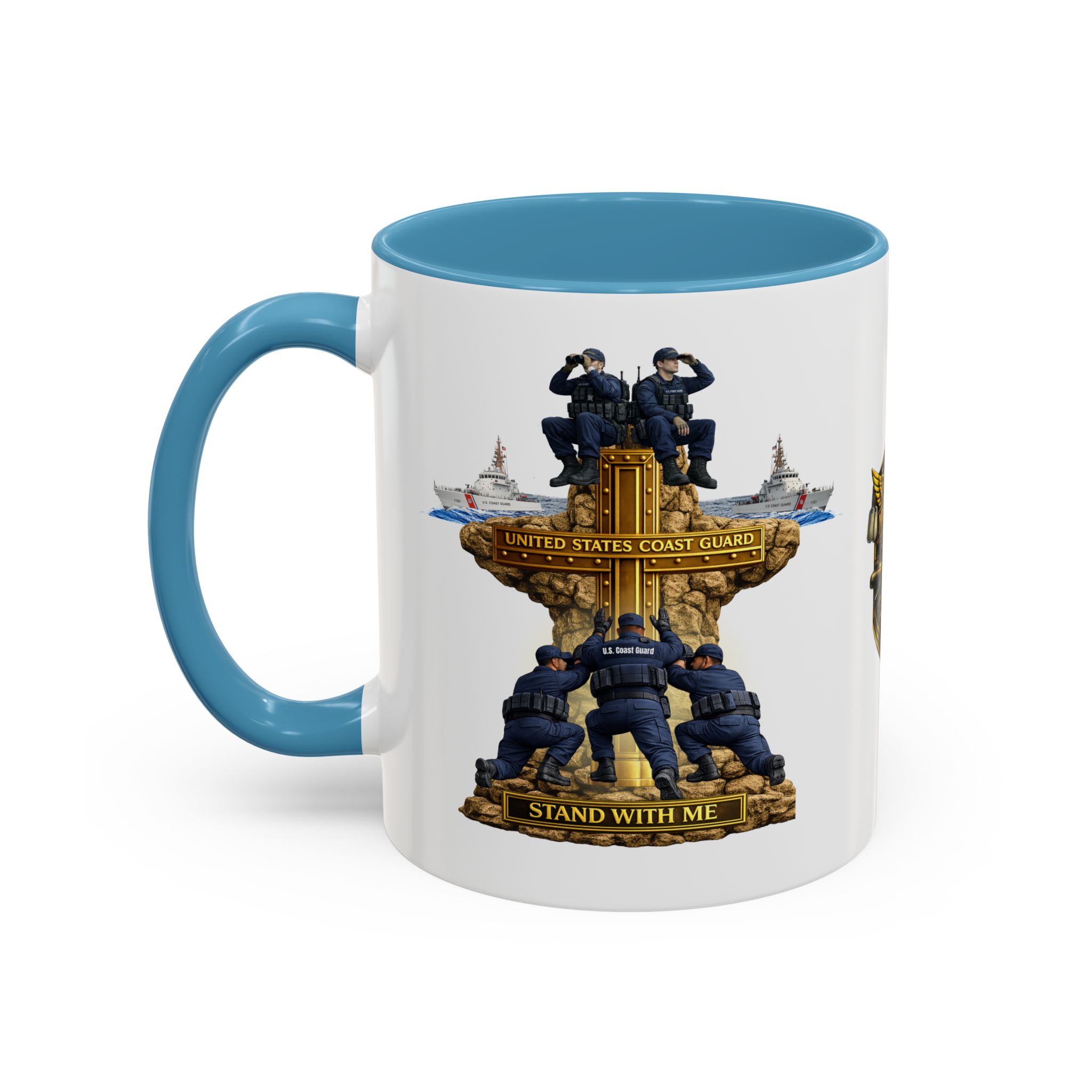 United States Coast Guard Mug | Militar-E Force Stand With Me Military Coffee Mug - Image 63