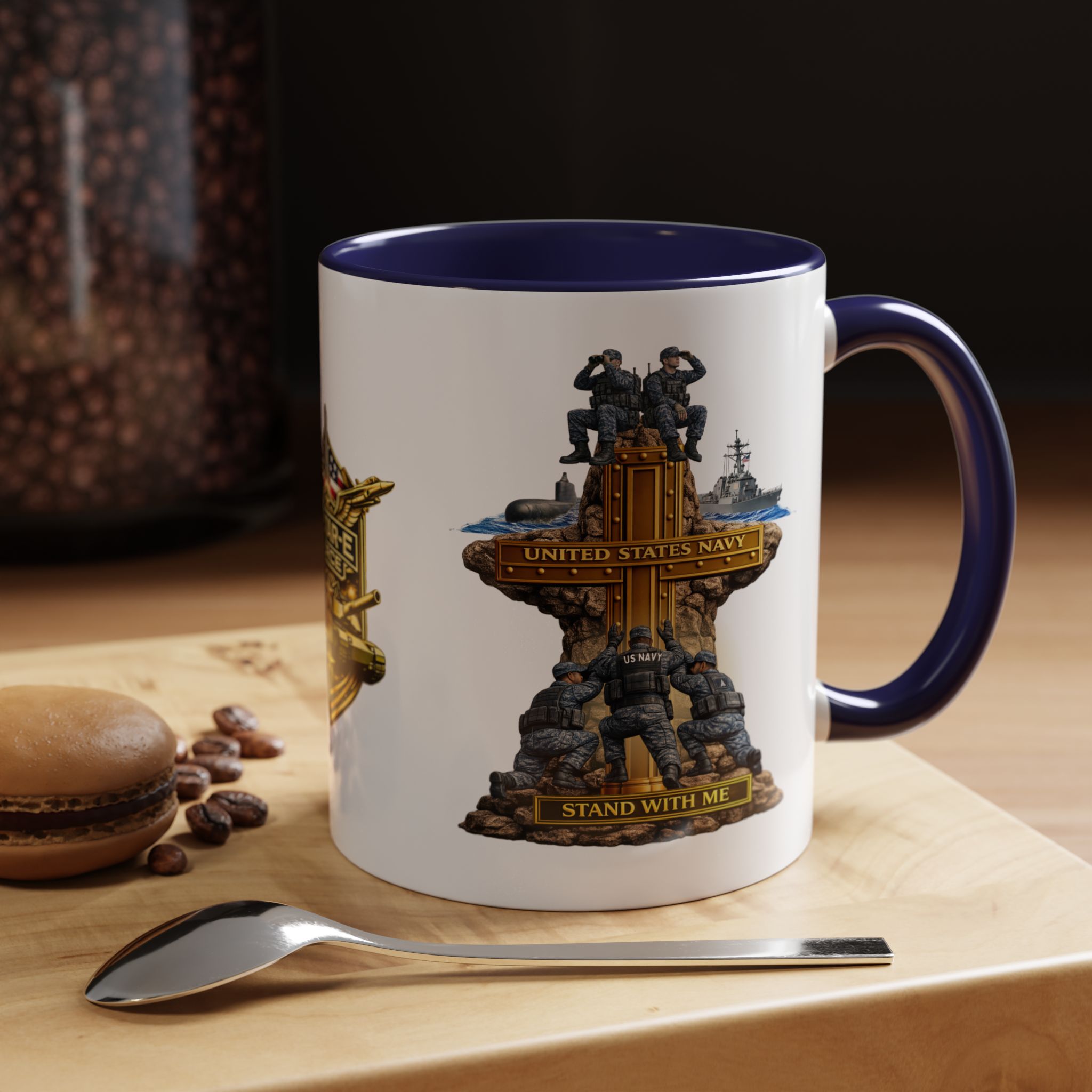 United States Navy Mug | Militar-E Force Stand With Me Military Coffee Mug - Image 10