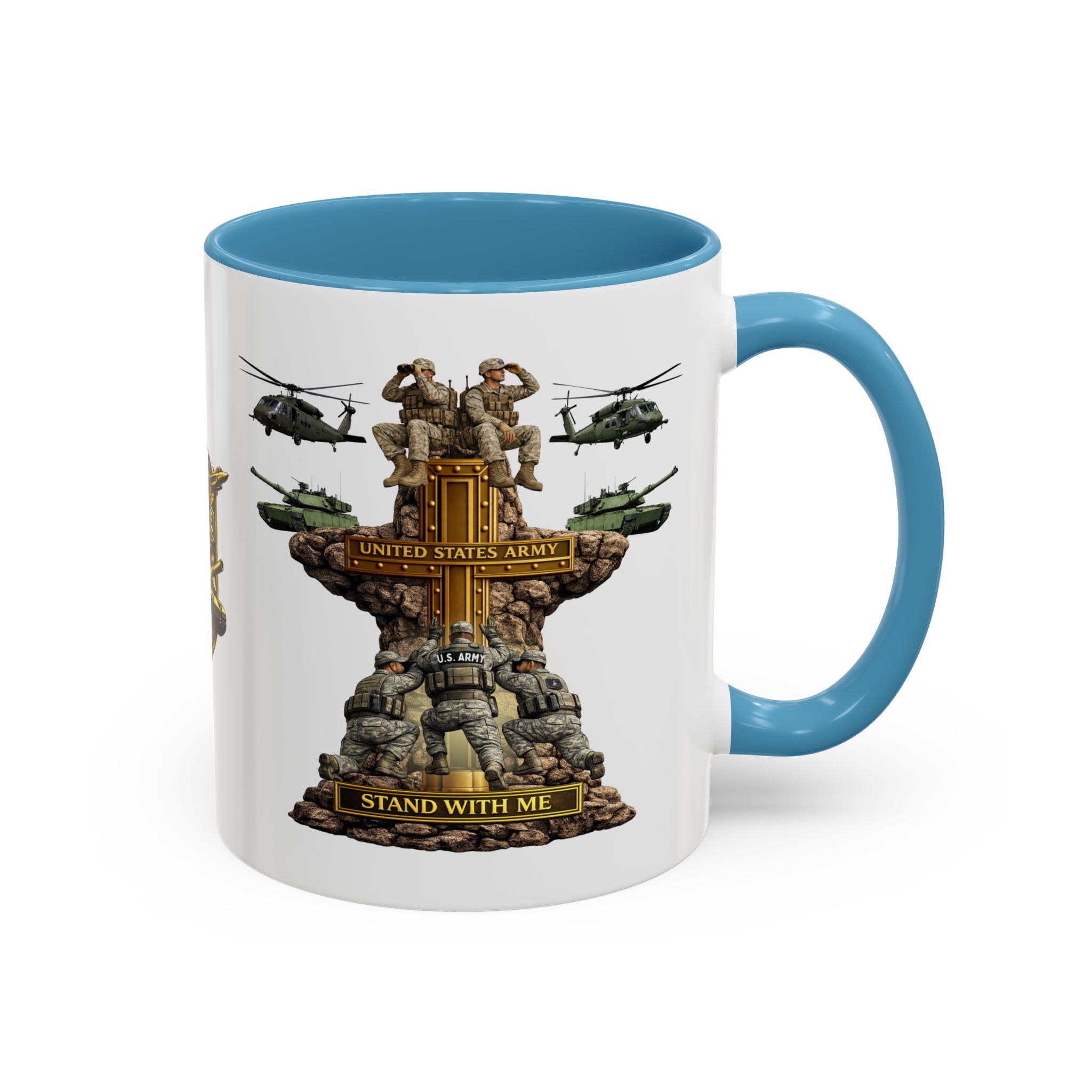 United States Army Mug | Militar-E Force Stand With Me Military Coffee Mug - Image 59