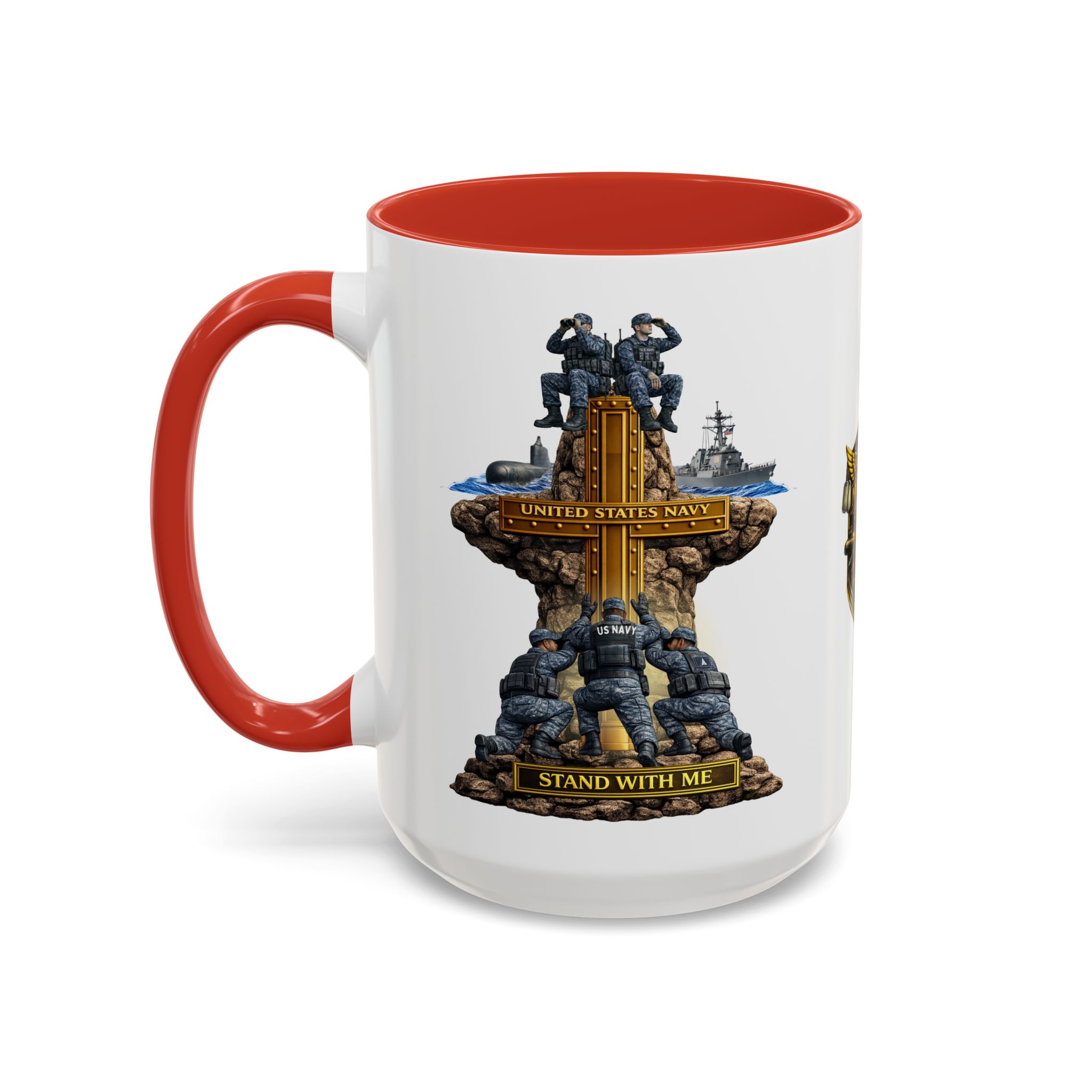 United States Navy Mug | Militar-E Force Stand With Me Military Coffee Mug - Image 48
