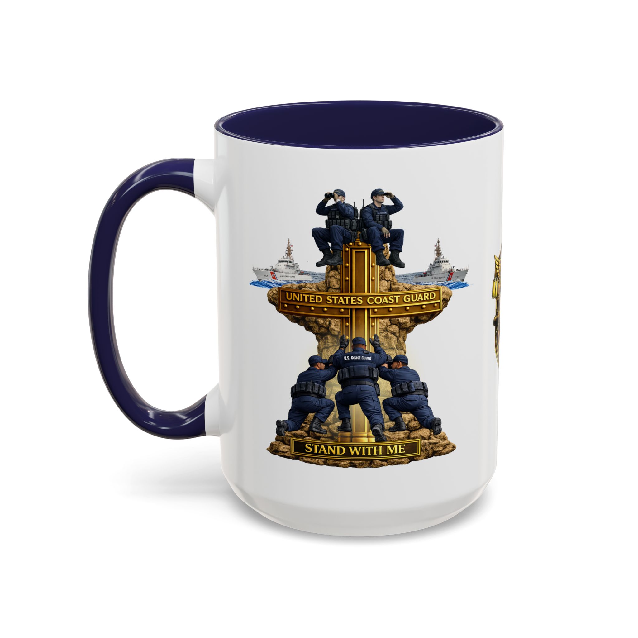 United States Coast Guard Mug | Militar-E Force Stand With Me Military Coffee Mug - Image 23