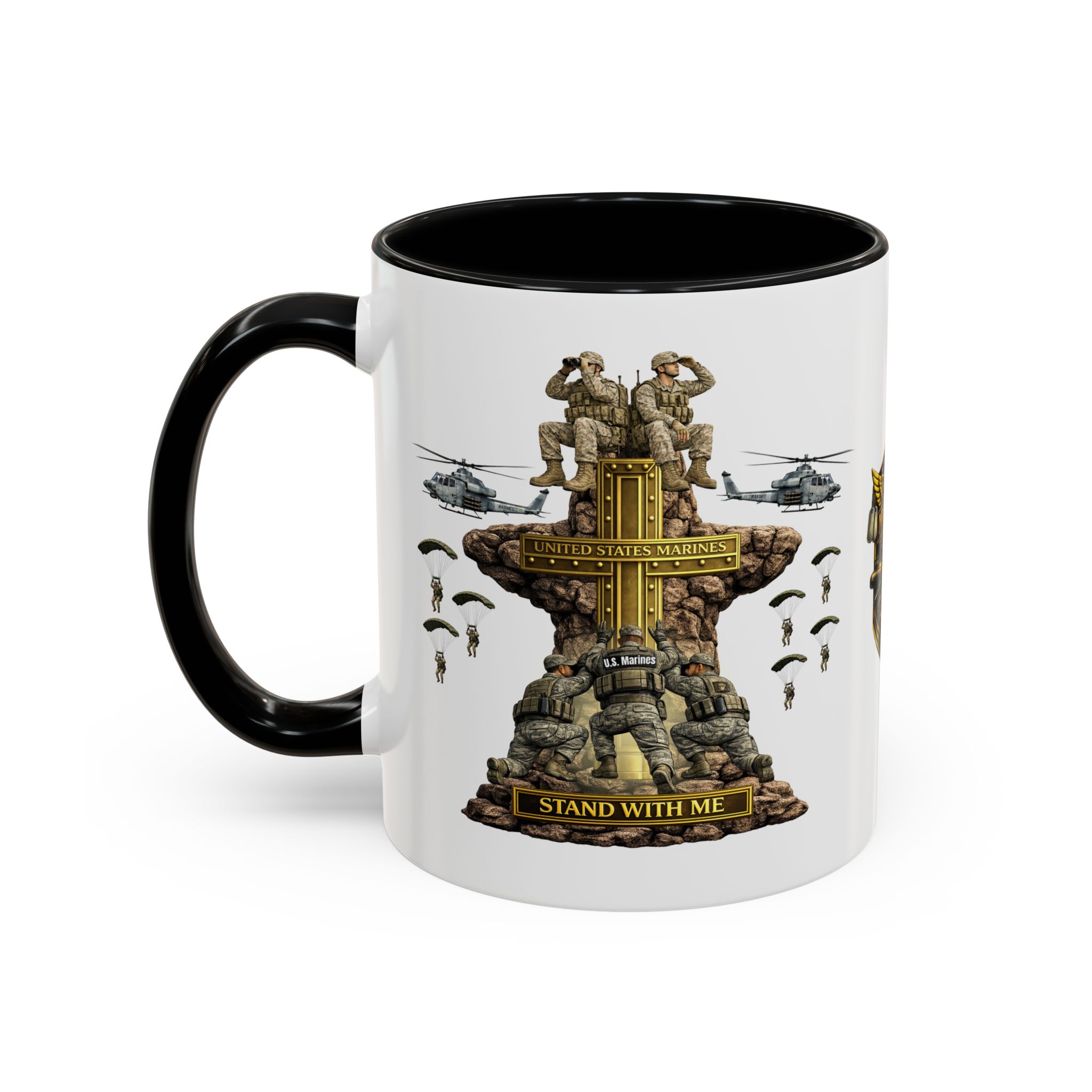 United States Marines Mug | Militar-E Force Stand With Me Military Coffee Mug - Image 3