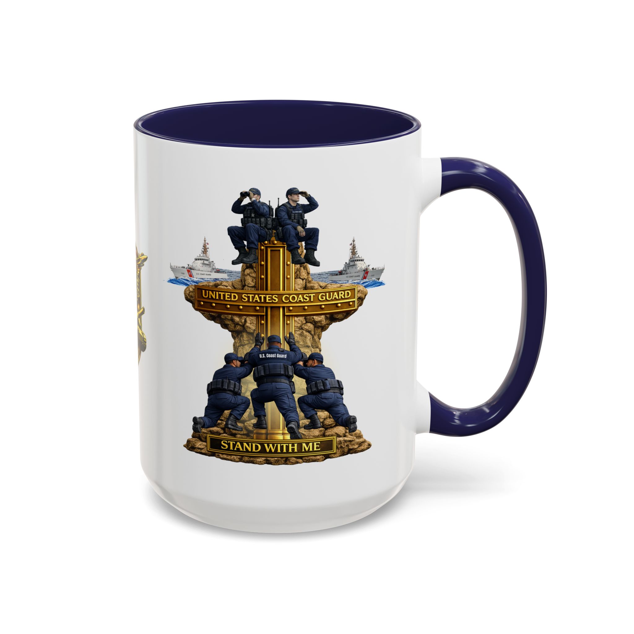 United States Coast Guard Mug | Militar-E Force Stand With Me Military Coffee Mug - Image 22