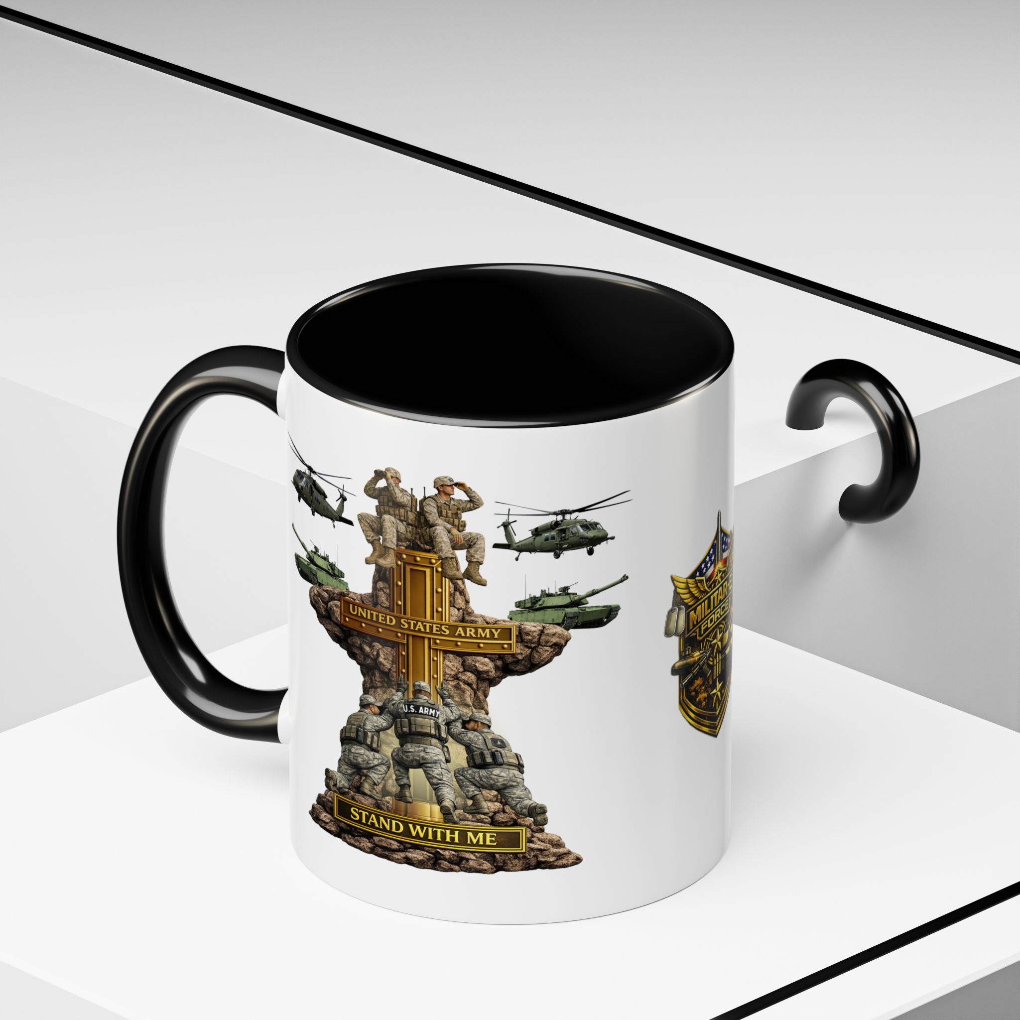 United States Army Mug | Militar-E Force Stand With Me Military Coffee Mug - Image 5