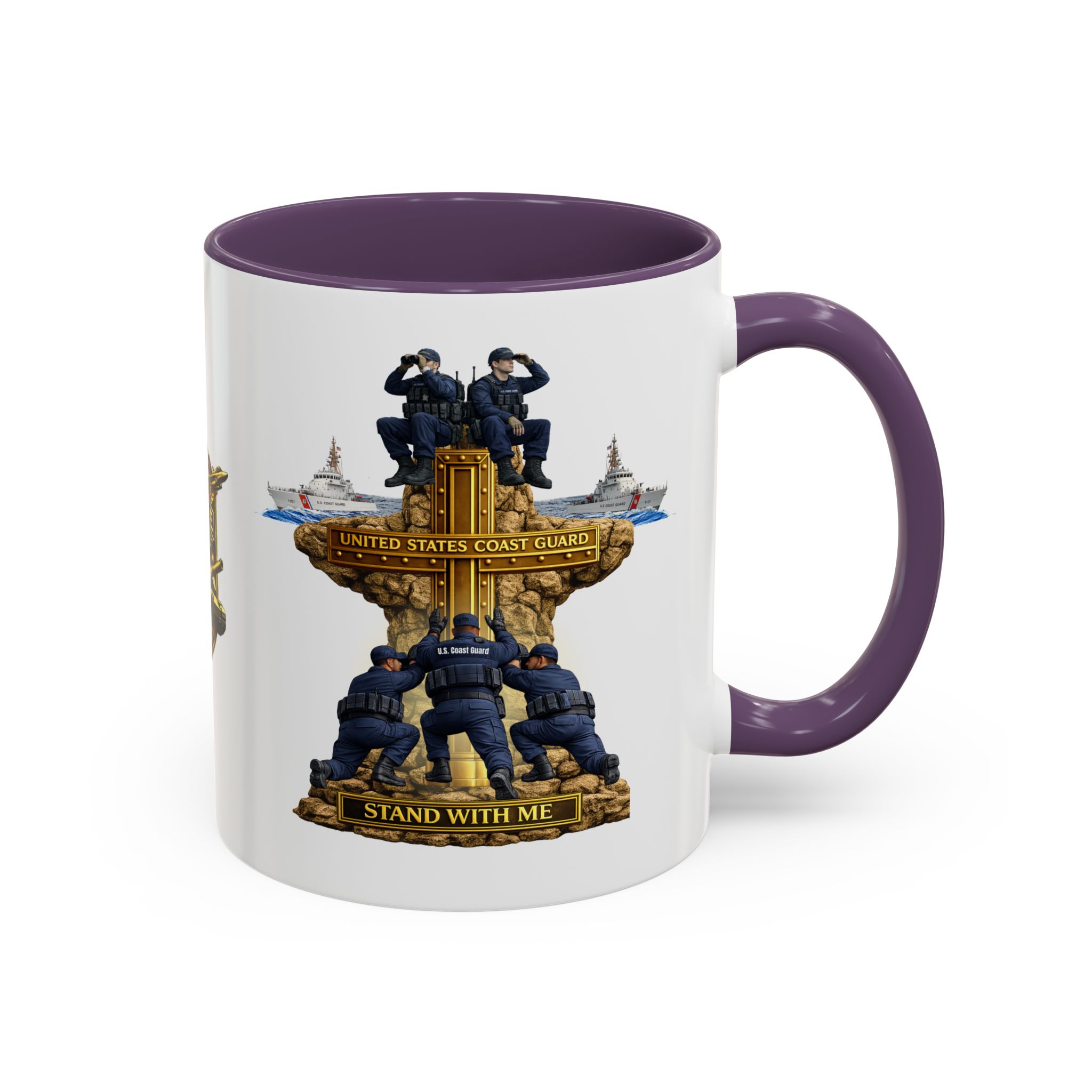 United States Coast Guard Mug | Militar-E Force Stand With Me Military Coffee Mug - Image 77