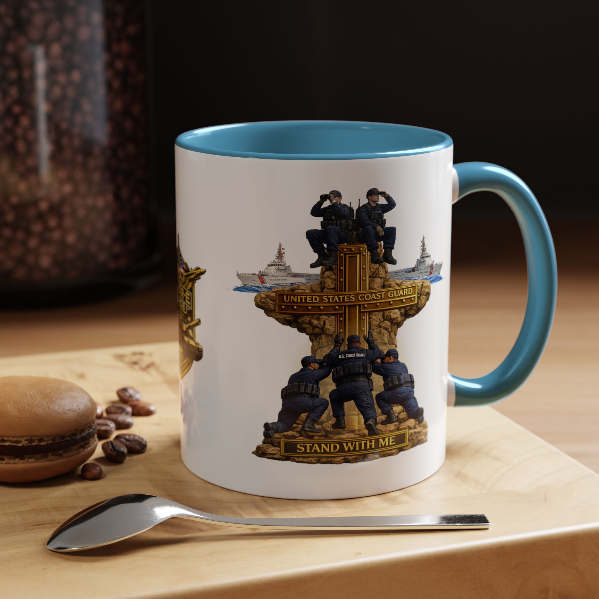 United States Coast Guard Mug | Militar-E Force Stand With Me Military Coffee Mug - Image 65
