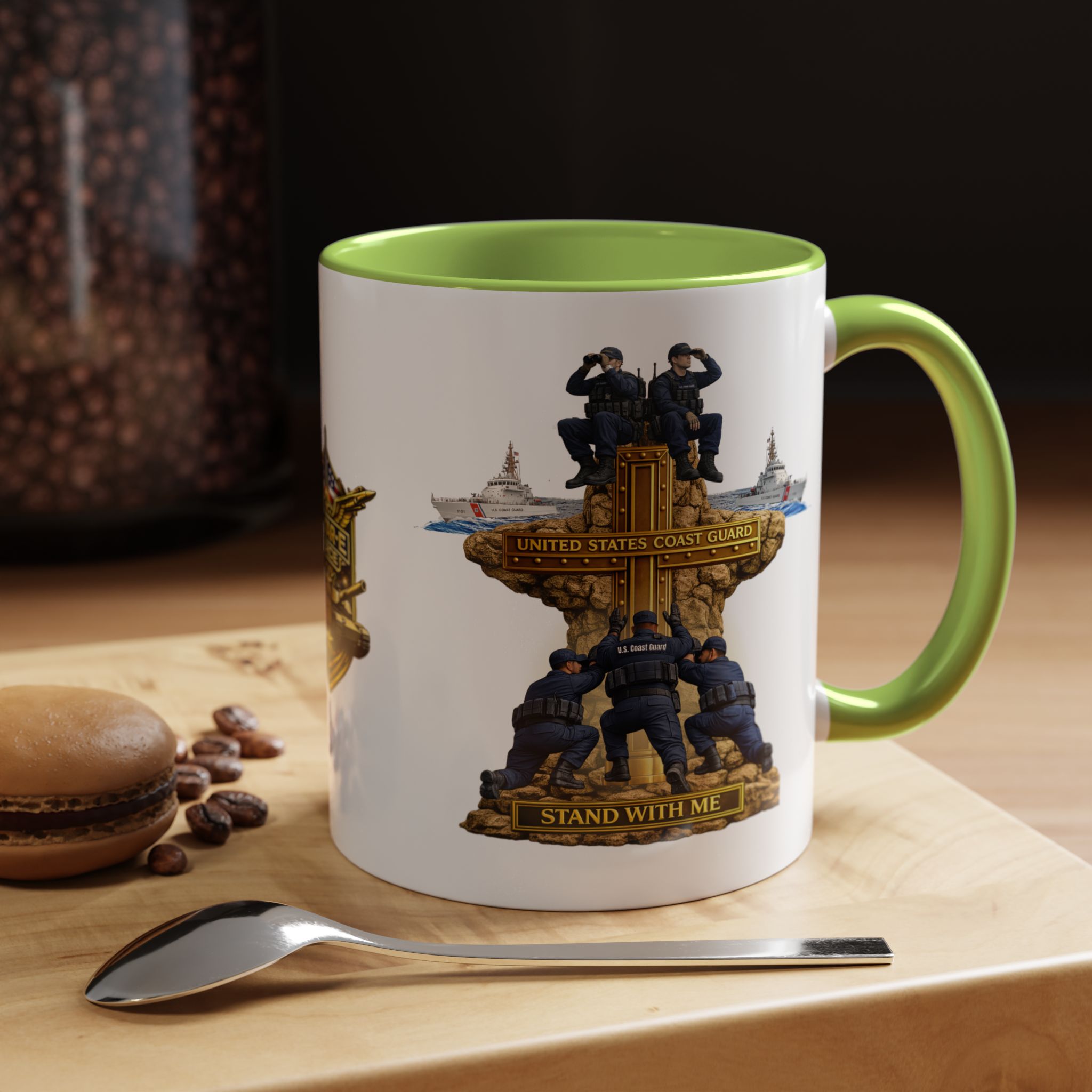 United States Coast Guard Mug | Militar-E Force Stand With Me Military Coffee Mug - Image 50