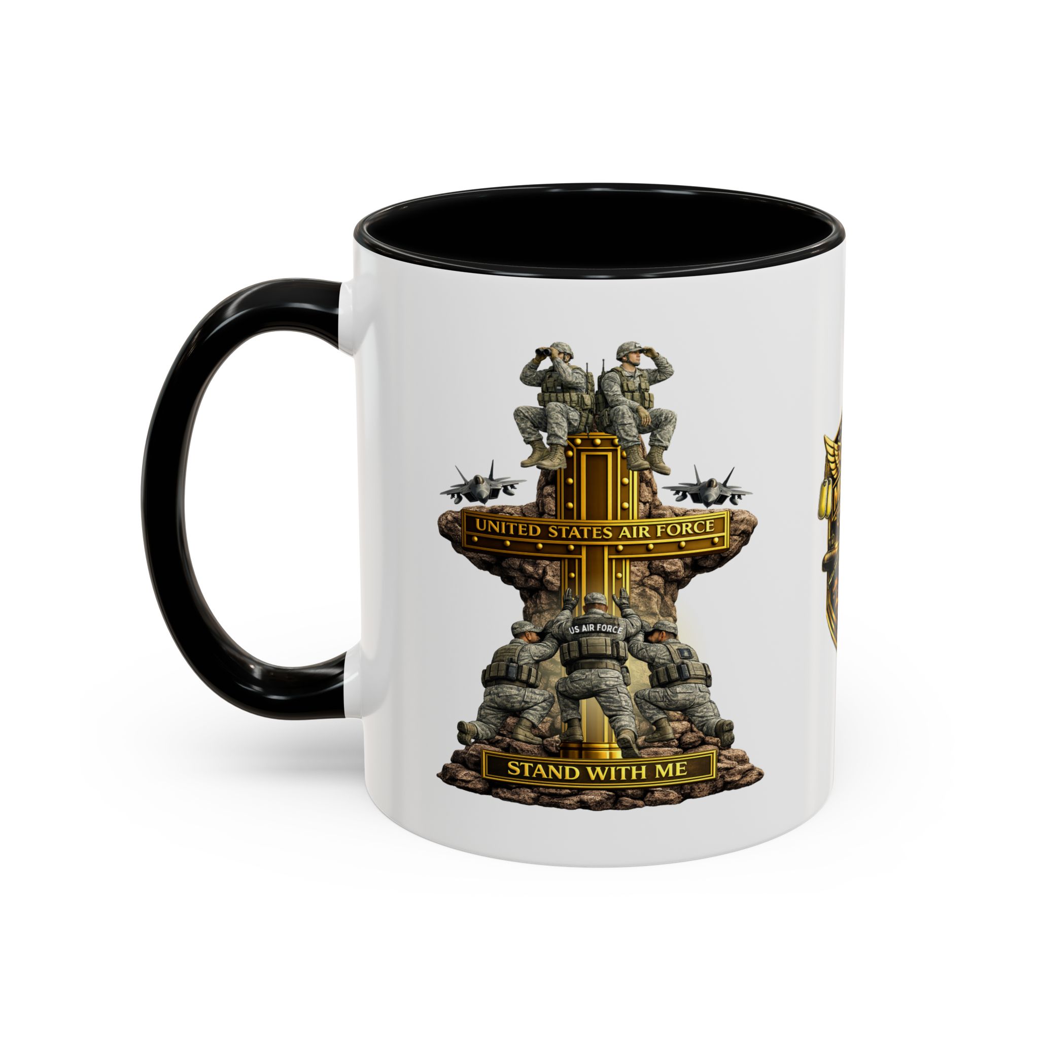 United States Air Force Mug | Militar-E Force Stand With Me Military Coffee Mug - Image 3