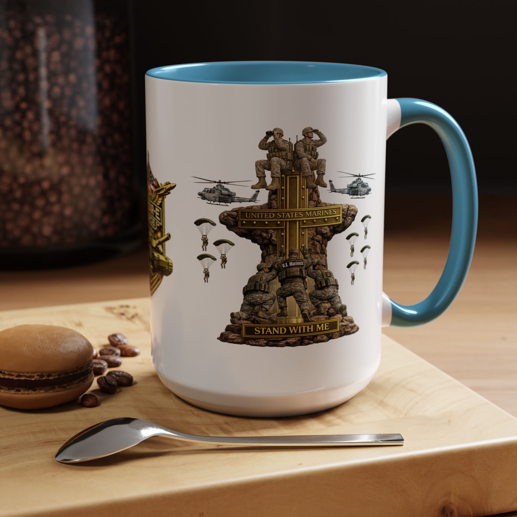 United States Marines Mug | Militar-E Force Stand With Me Military Coffee Mug - Image 50