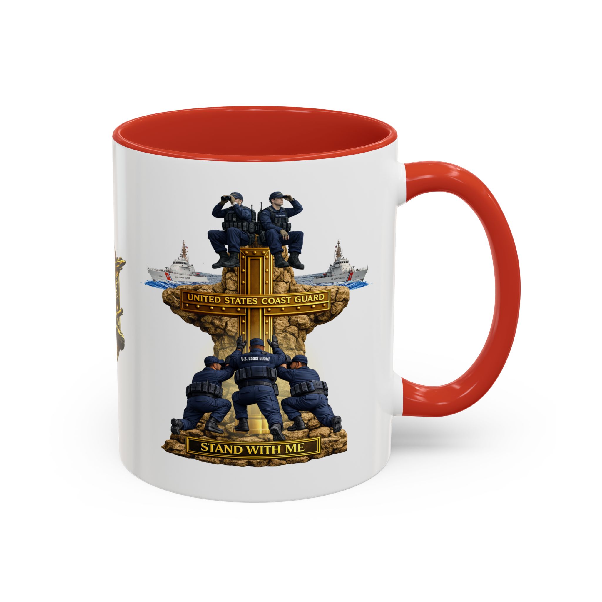 United States Coast Guard Mug | Militar-E Force Stand With Me Military Coffee Mug - Image 52