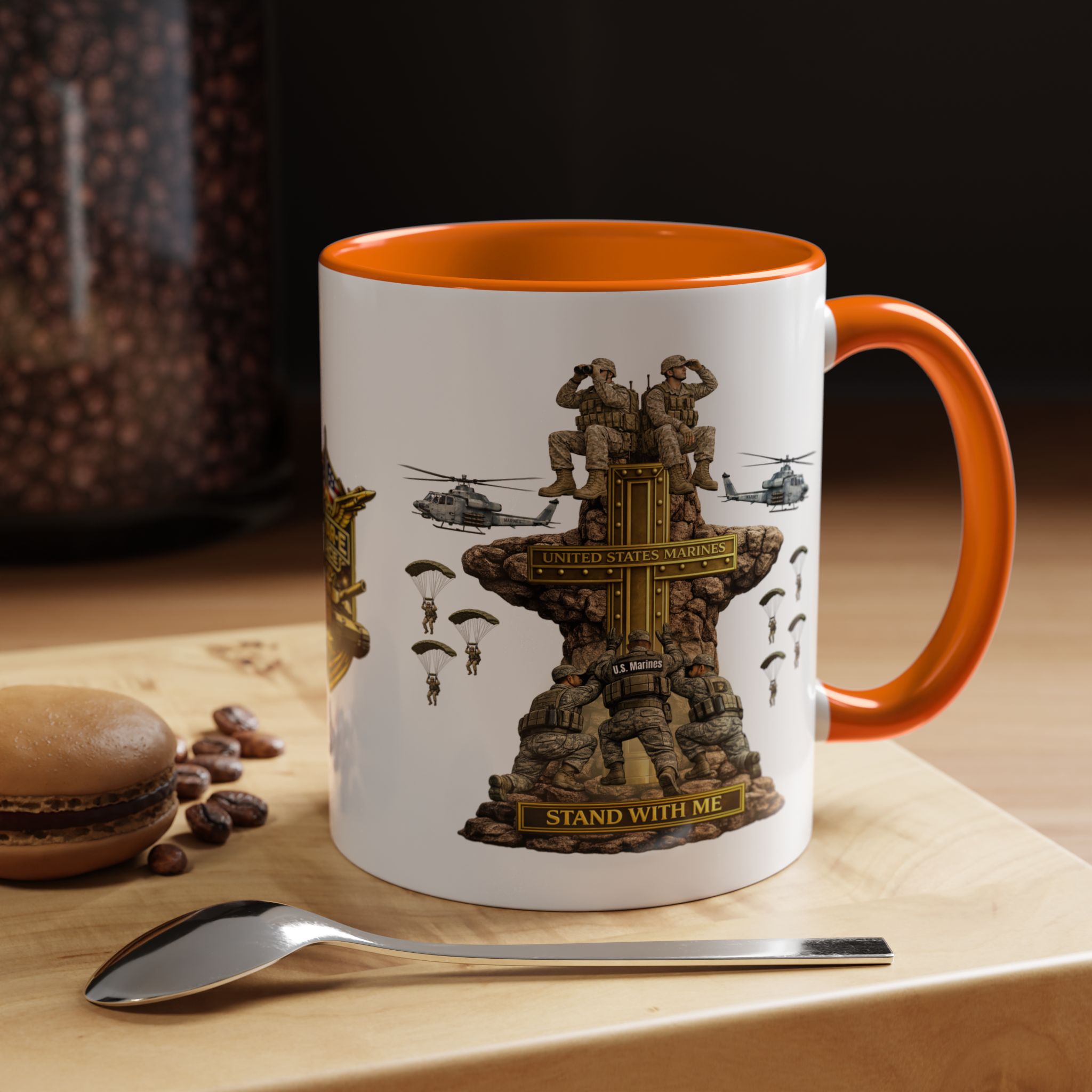United States Marines Mug | Militar-E Force Stand With Me Military Coffee Mug - Image 40