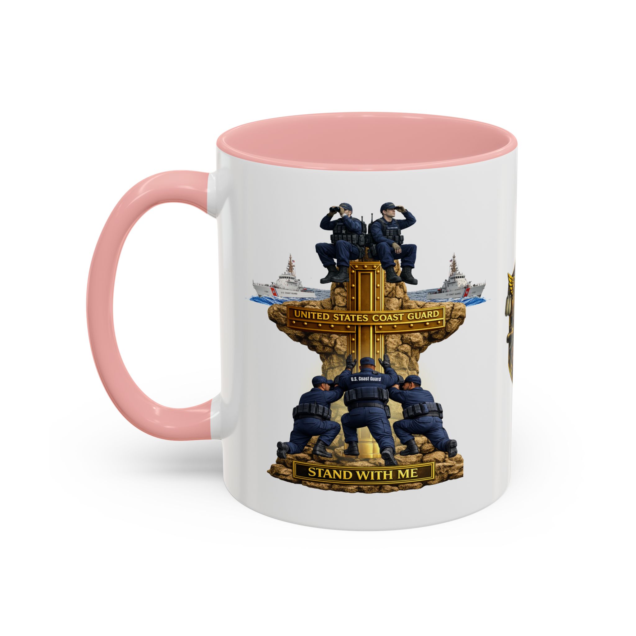 United States Coast Guard Mug | Militar-E Force Stand With Me Military Coffee Mug - Image 13