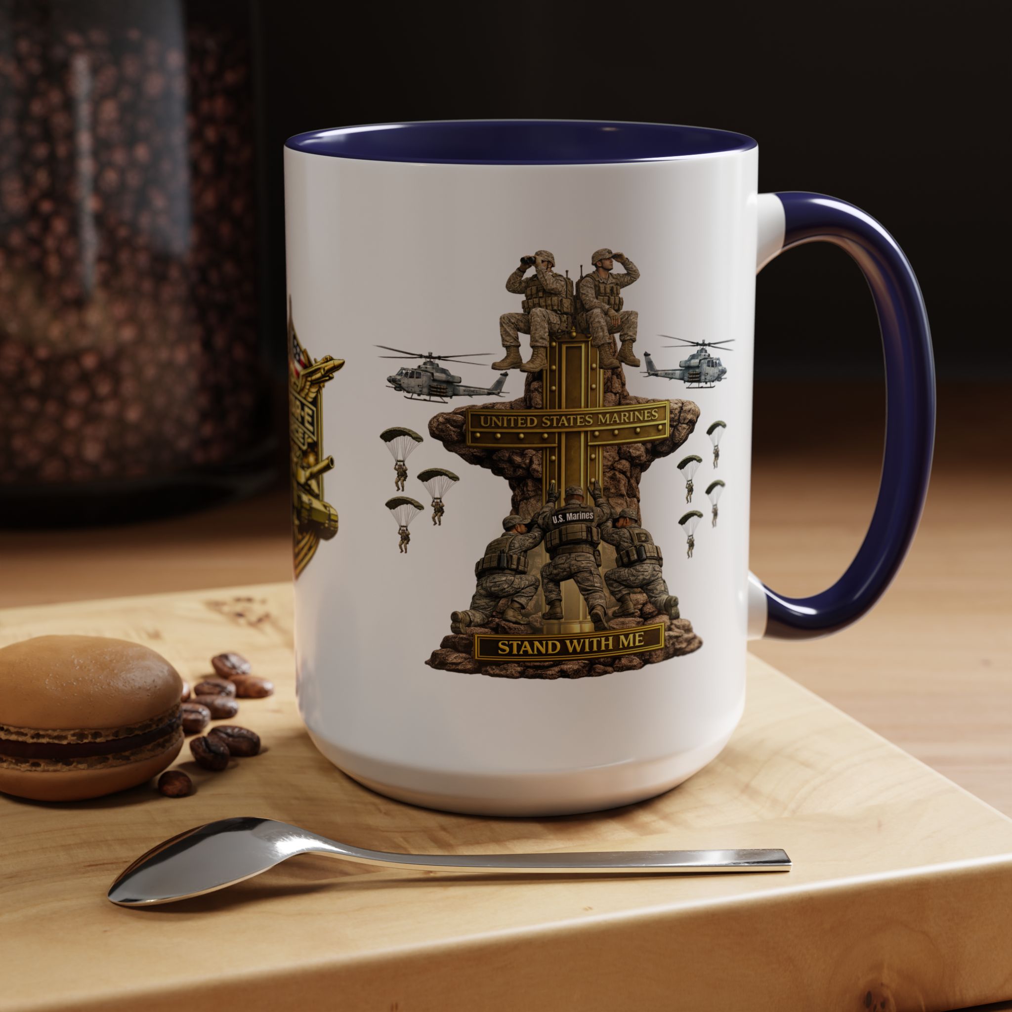 United States Marines Mug | Militar-E Force Stand With Me Military Coffee Mug - Image 25