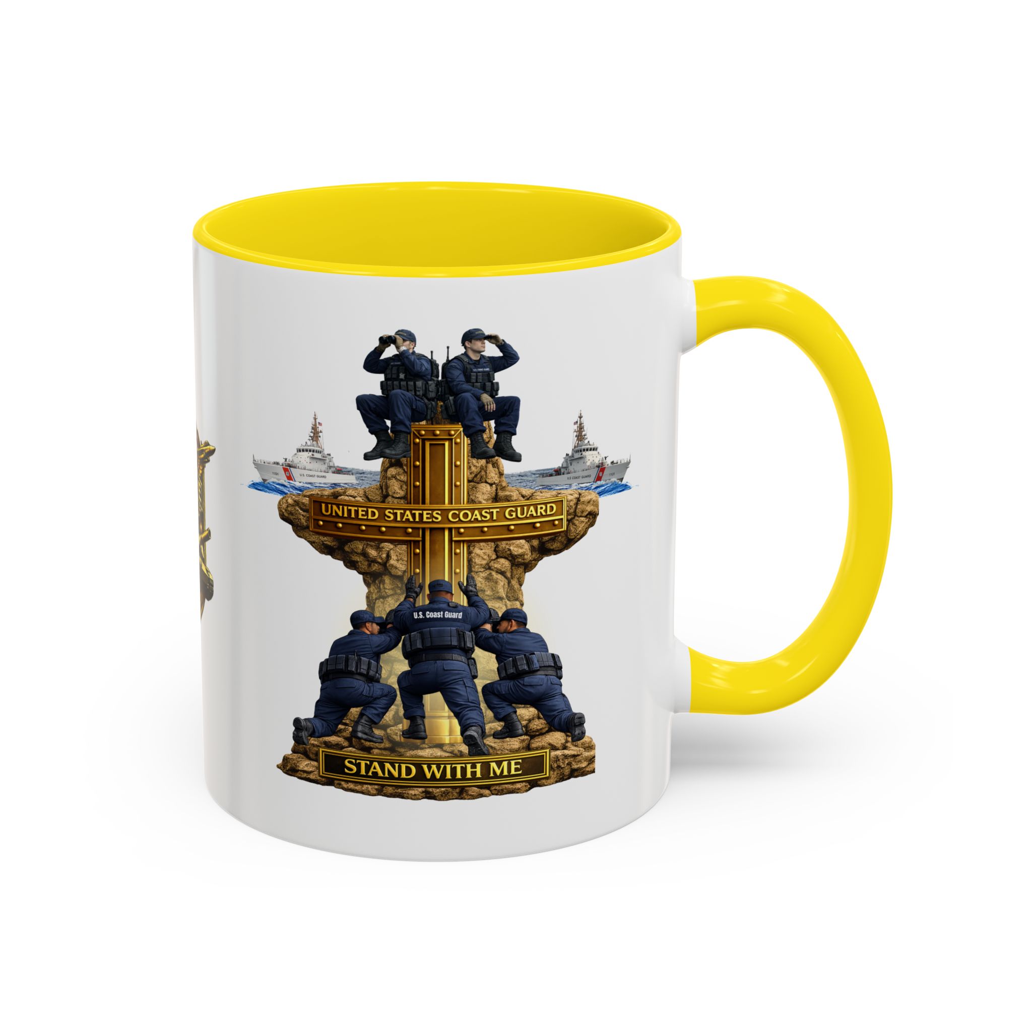 United States Coast Guard Mug | Militar-E Force Stand With Me Military Coffee Mug - Image 67