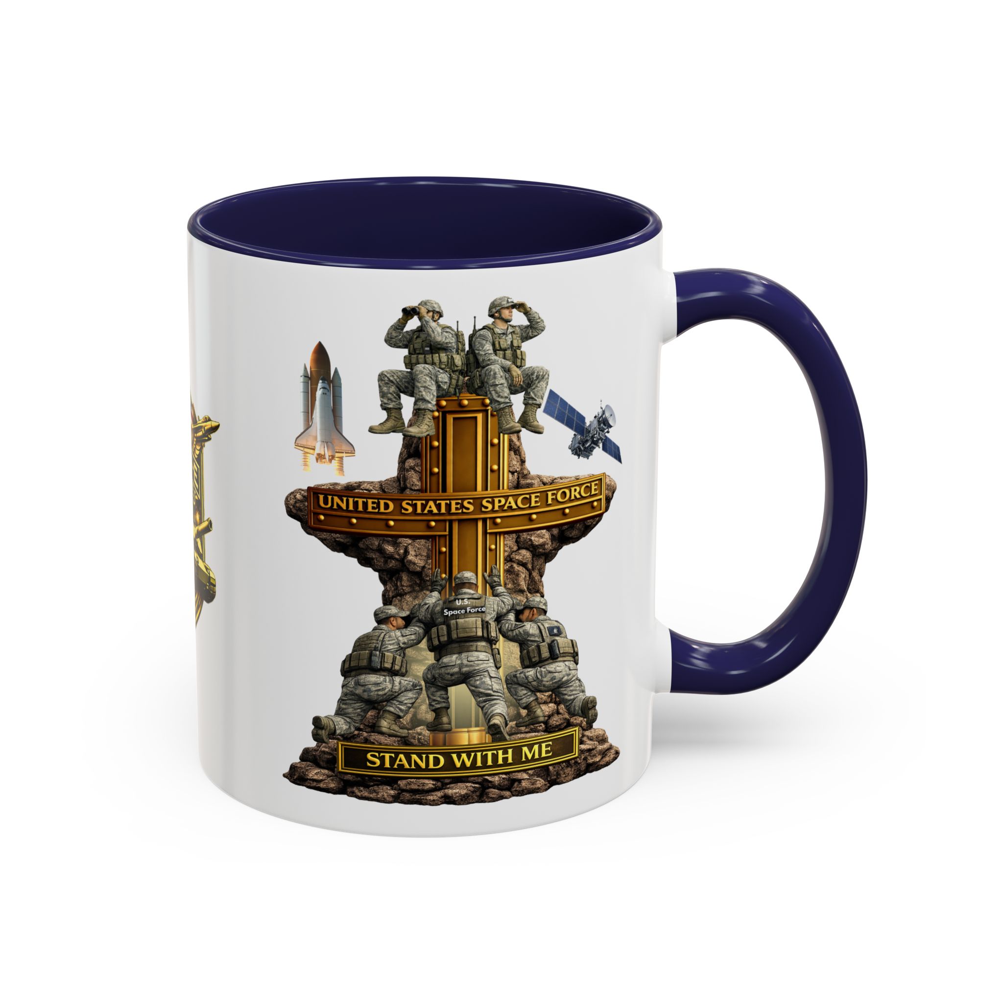 United States Space Force Mug | Militar-E Force Stand With Me Military Coffee Mug - Image 7