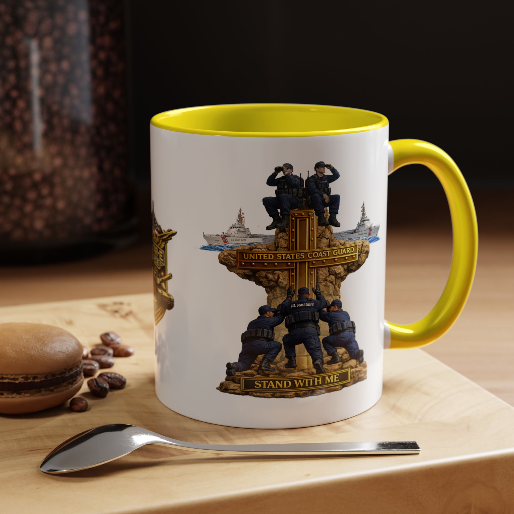 United States Coast Guard Mug | Militar-E Force Stand With Me Military Coffee Mug - Image 70
