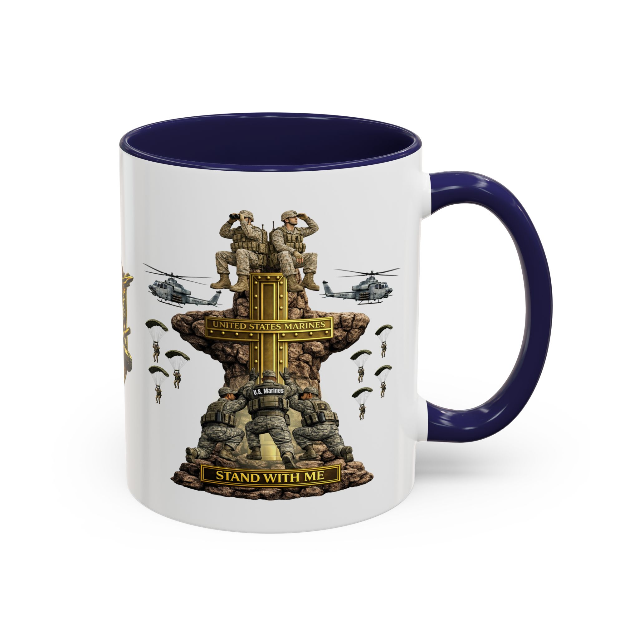 United States Marines Mug | Militar-E Force Stand With Me Military Coffee Mug - Image 7