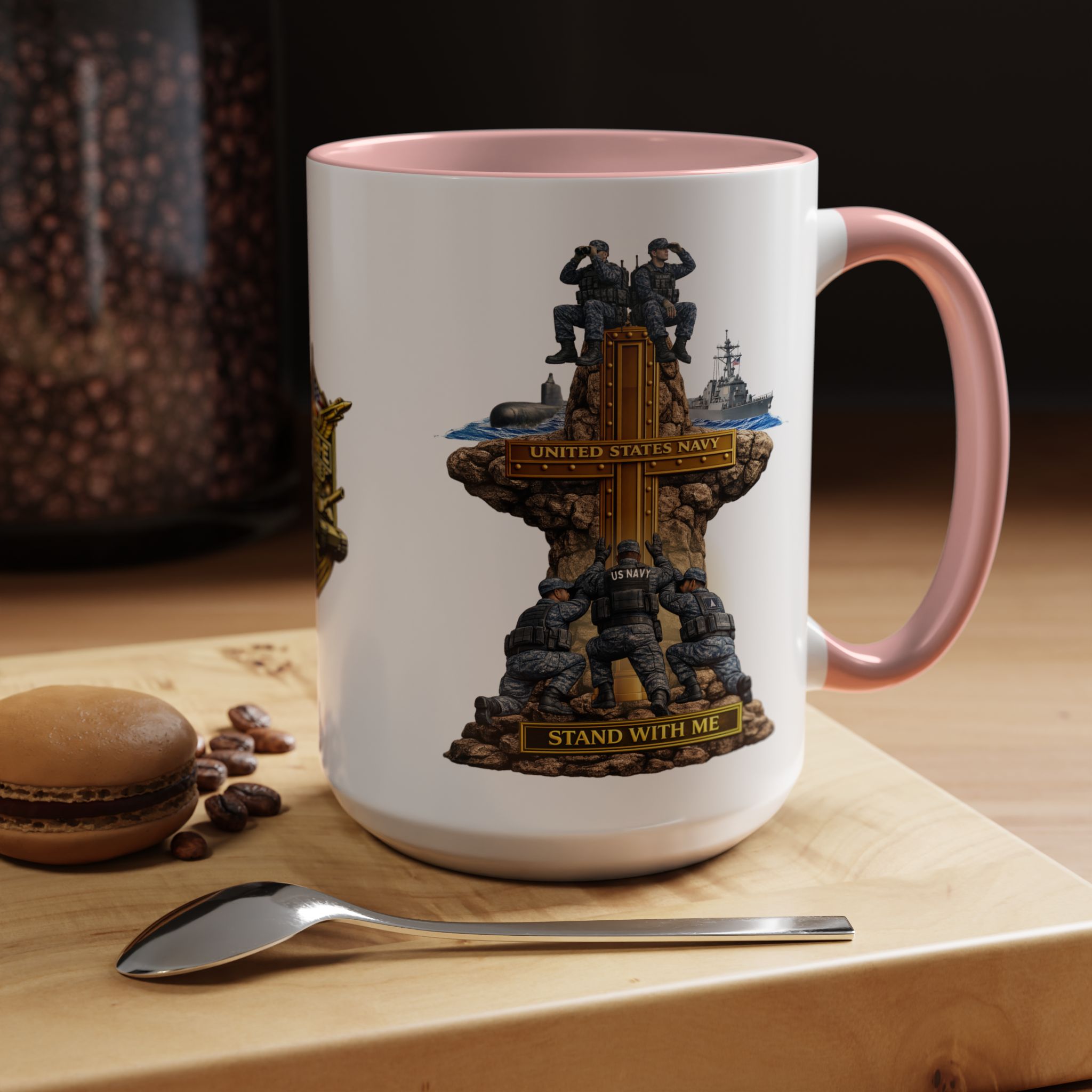 United States Navy Mug | Militar-E Force Stand With Me Military Coffee Mug - Image 30