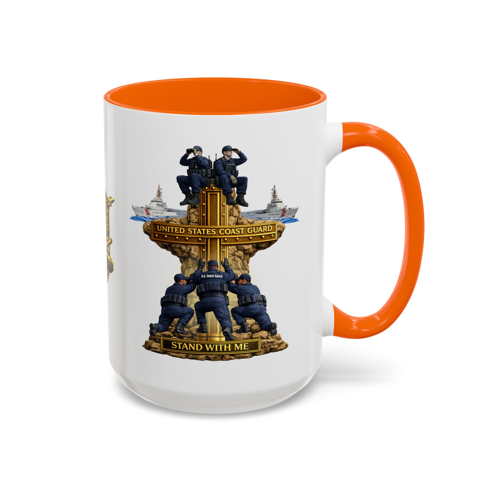 United States Coast Guard Mug | Militar-E Force Stand With Me Military Coffee Mug - Image 42