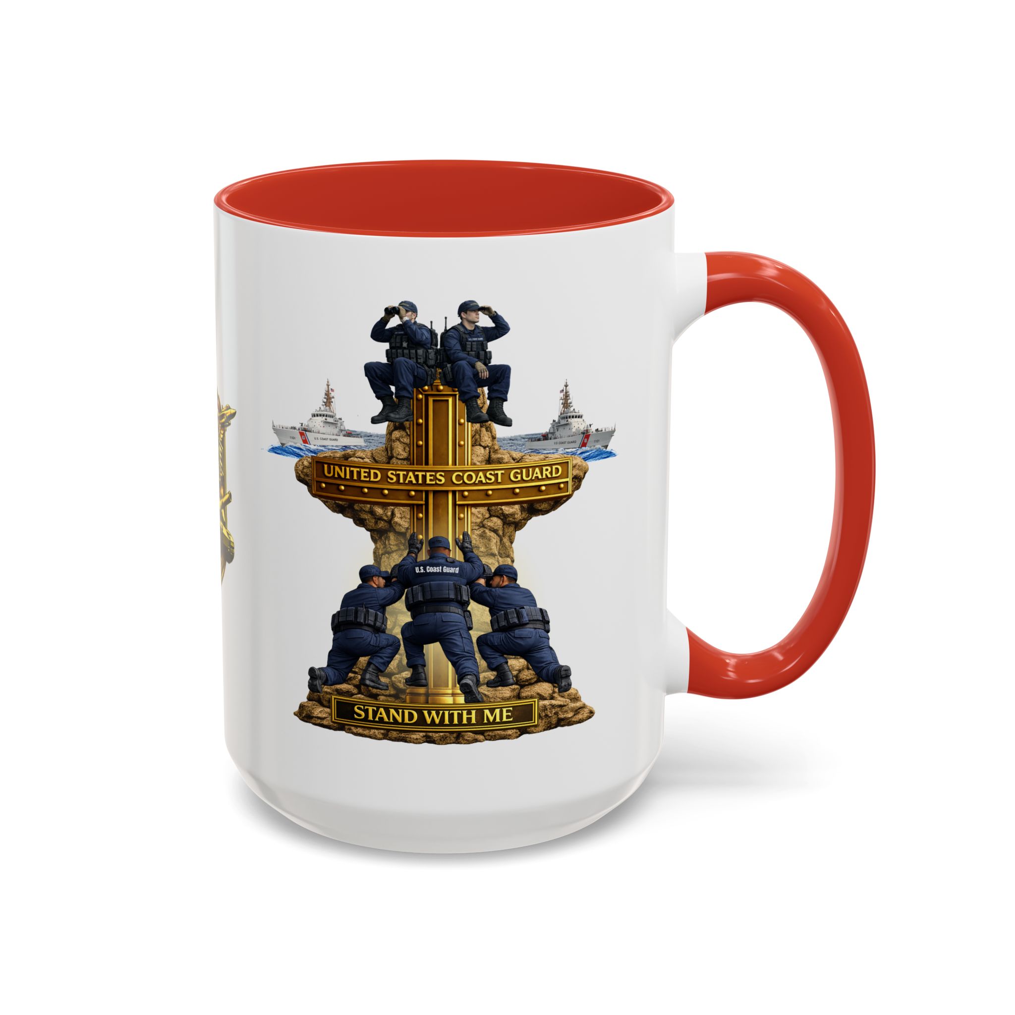 United States Coast Guard Mug | Militar-E Force Stand With Me Military Coffee Mug - Image 32